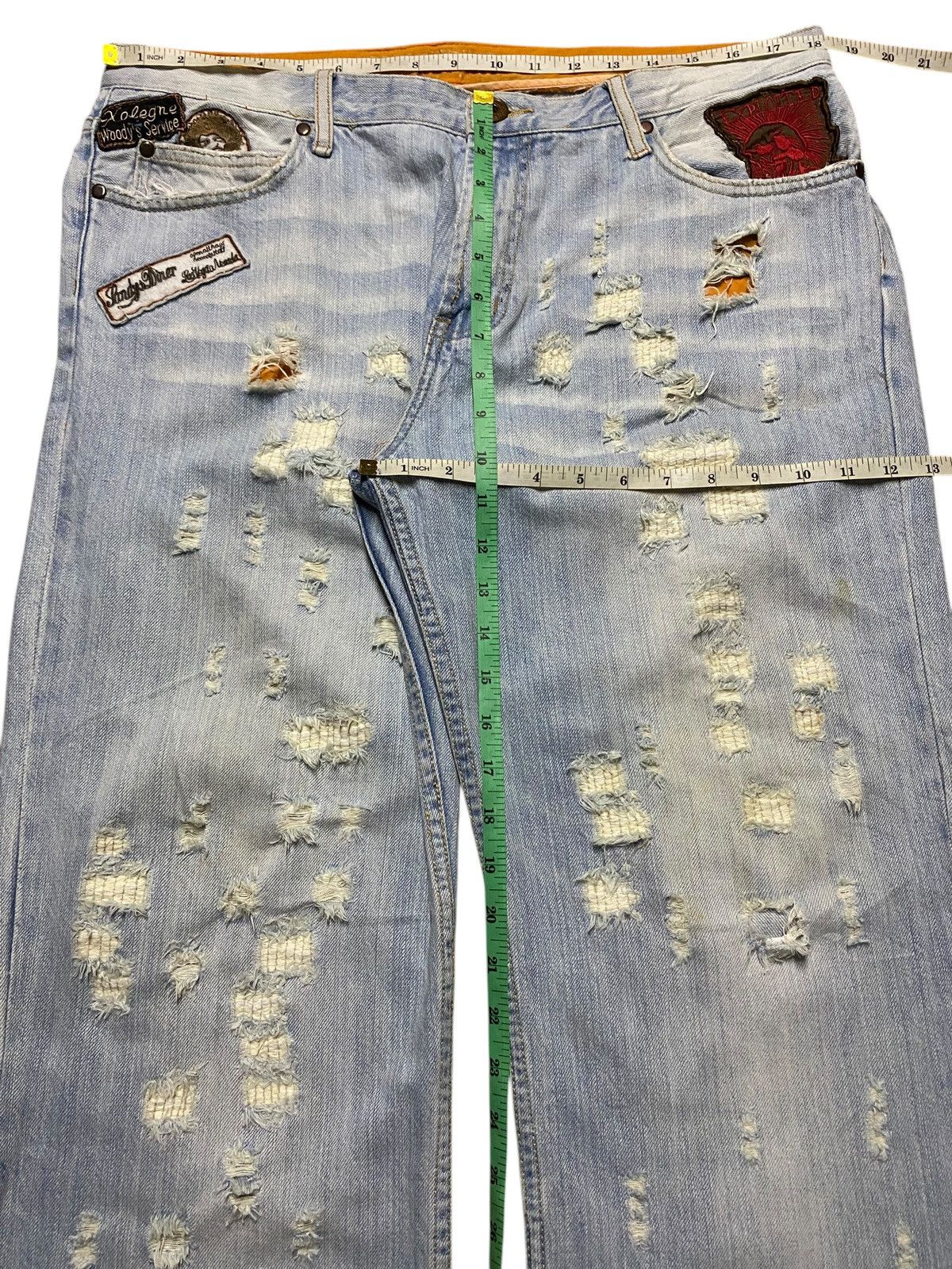 Replay Vintage Japanese Brand Replay Faded Wash Distressed Jeans Size US 36 / EU 52 - 18 Thumbnail