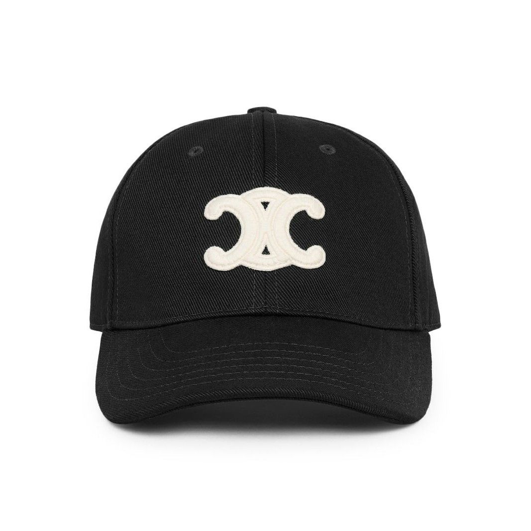 Celine CELINE Triomphe Black Baseball Cap New & Authentic (Men's si Size ONE SIZE - 1 Thumbnail