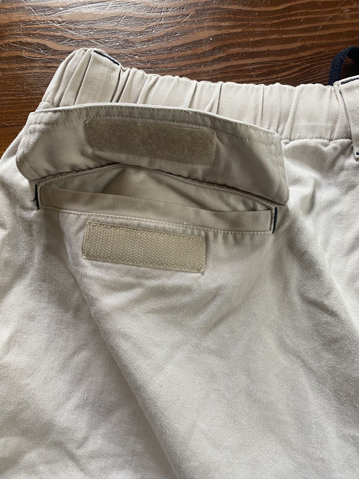 Ocean Pacific × Vintage Vintage 90’s Ocean Pacific Khaki Wide Leg Cargo Shorts Size US 36 / EU 52 - 3 Thumbnail