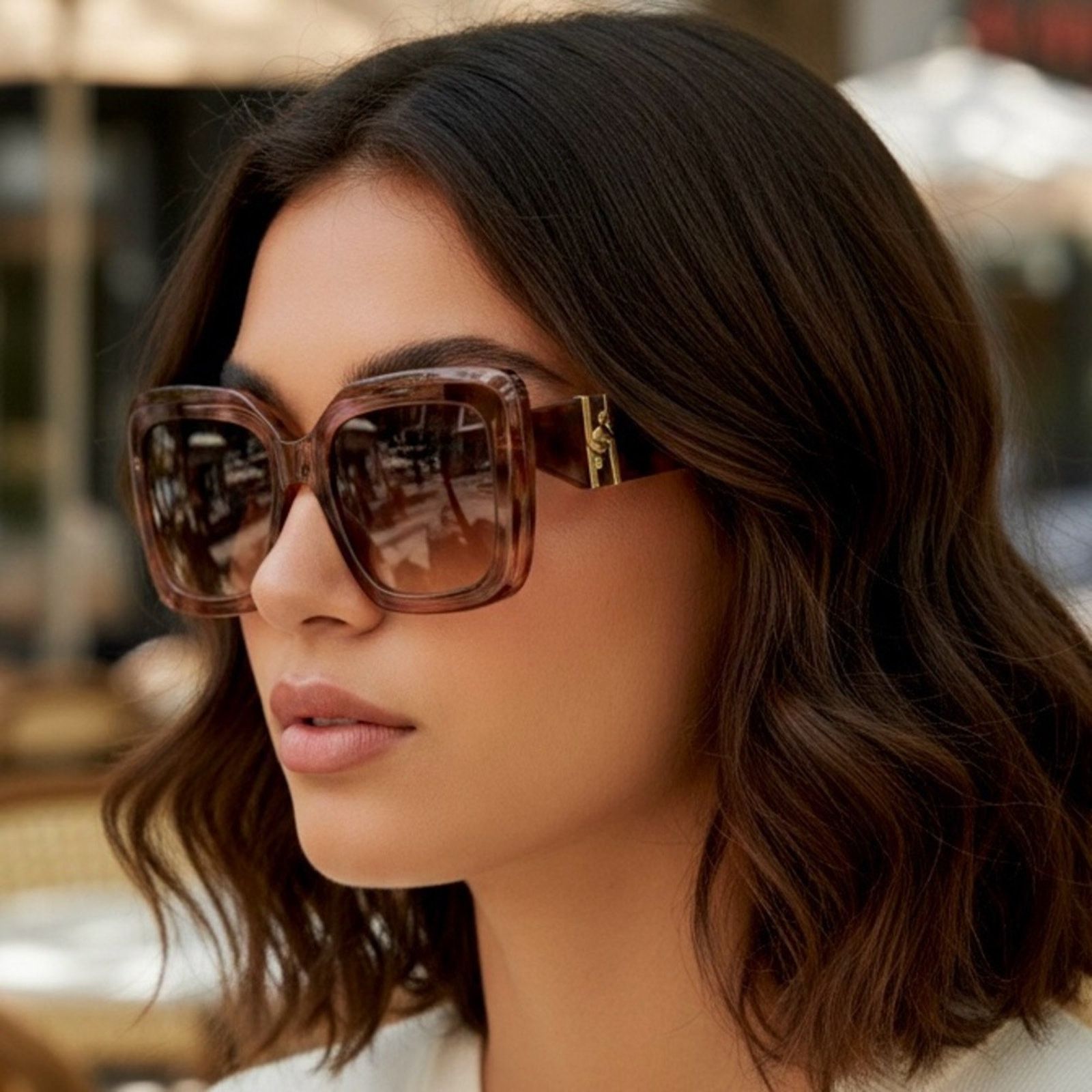 Furla Elegant Brown Glasses FURLA VFU581K – Eyemart Express main image 2