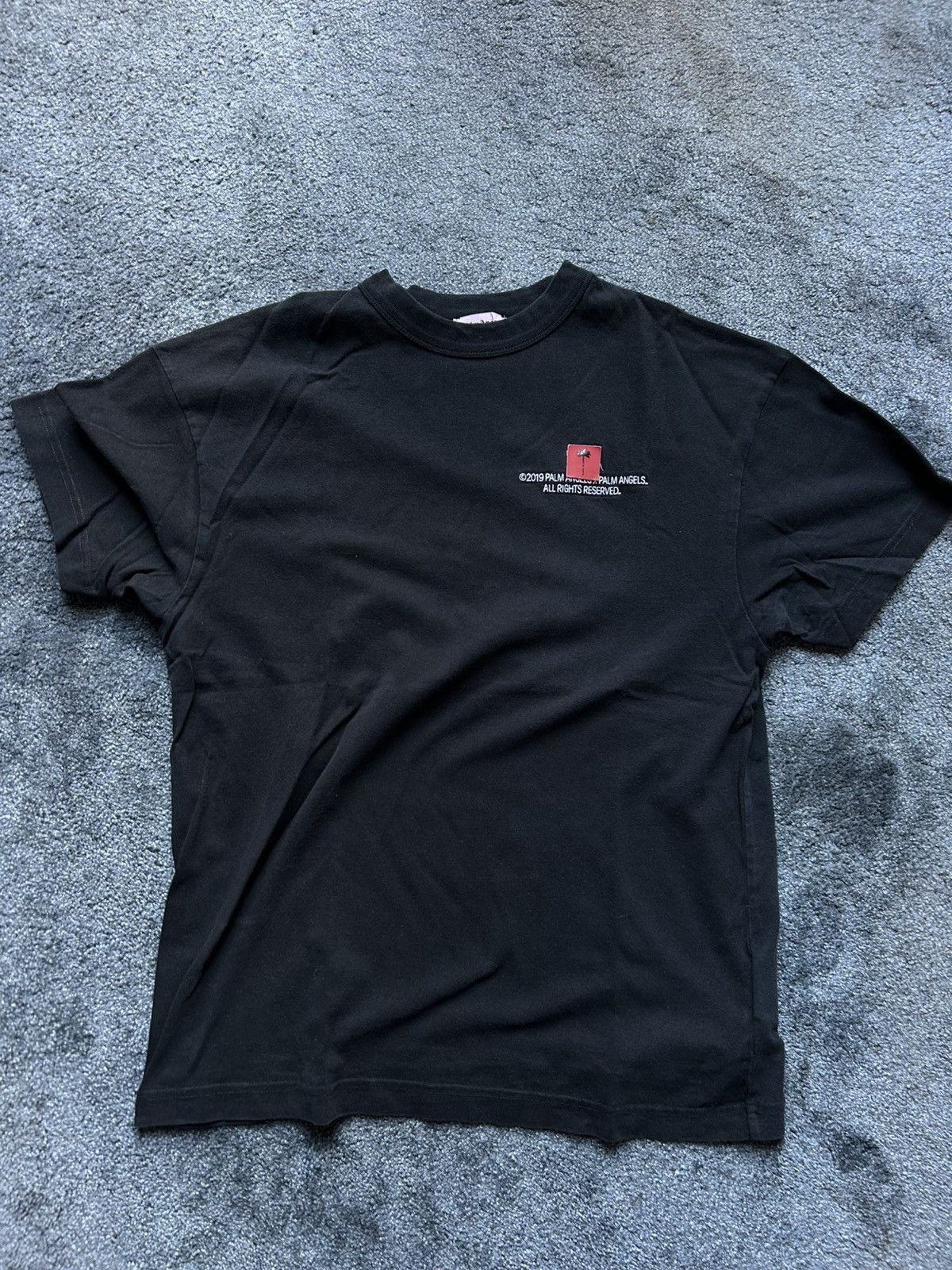Palm Angels Palm Angels black logo T-shirt from 2019 collection. Size US XS / EU 42 / 0 - 1 Thumbnail