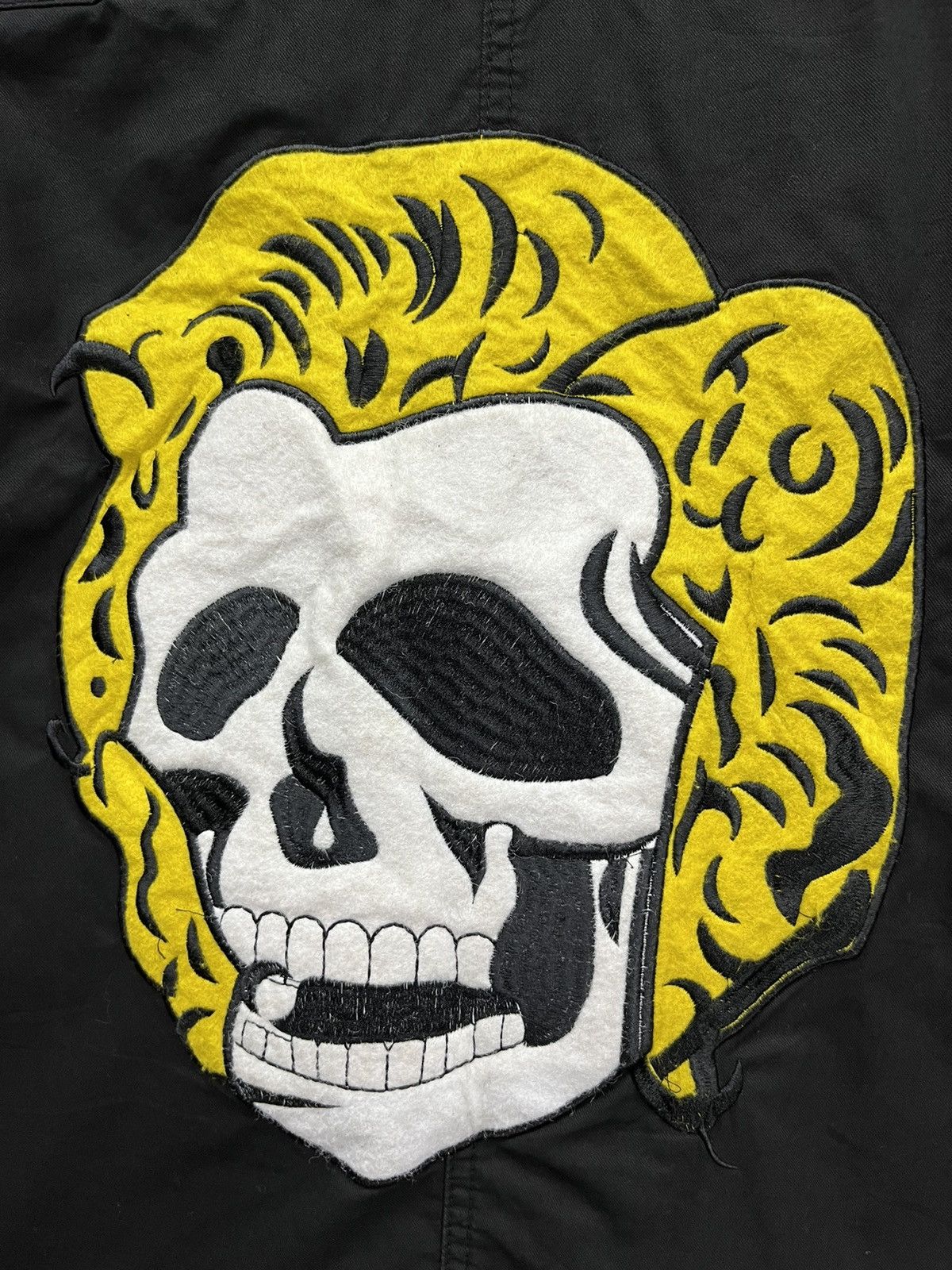 If Six Was Nine GLADNEWS Punk Gothic “ART IS AMAZING” Big Embroidery Skull💀 Size US S / EU 44-46 / 1 - 4 Thumbnail