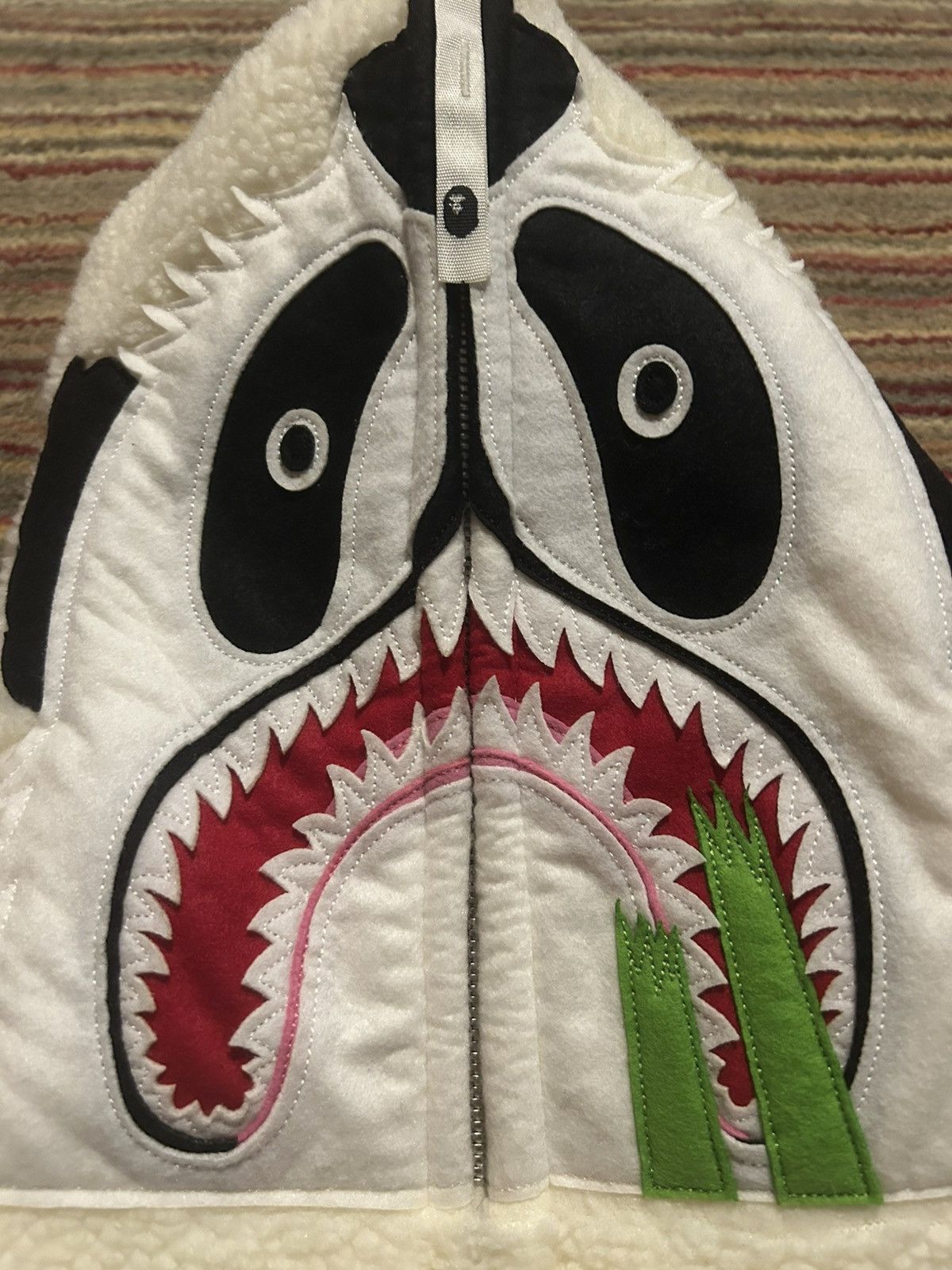Bape BAPE A Bathing Ape Panda Shark Fleece Jacket Size US S / EU 44-46 / 1 - 2 Thumbnail