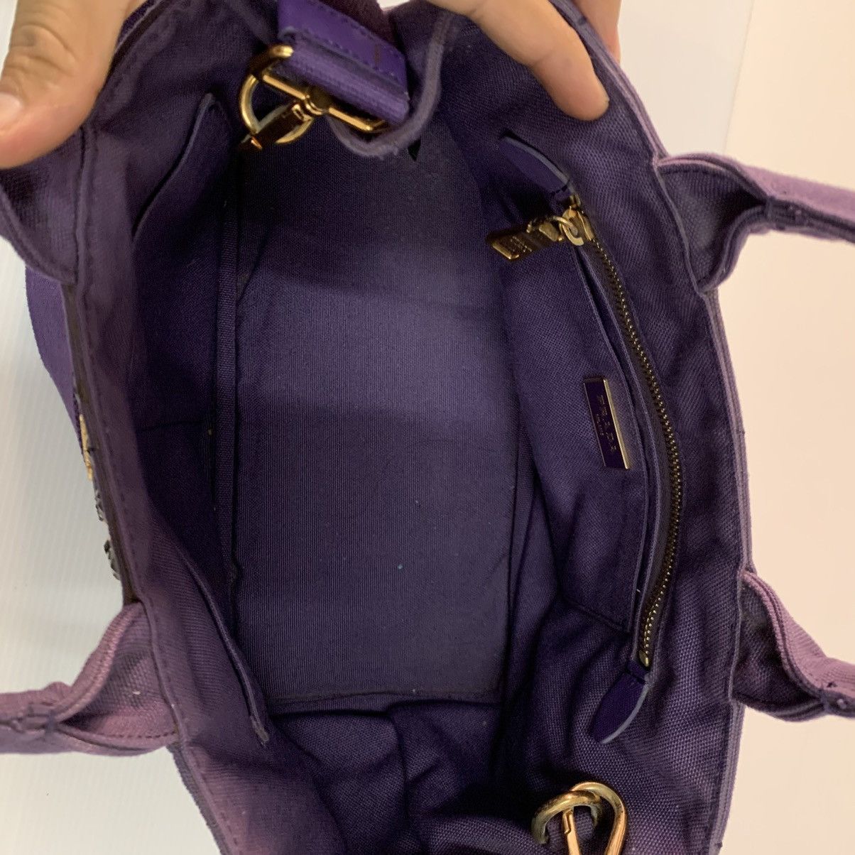 Prada Prada Canvas Handbag Size ONE SIZE - 9 Thumbnail