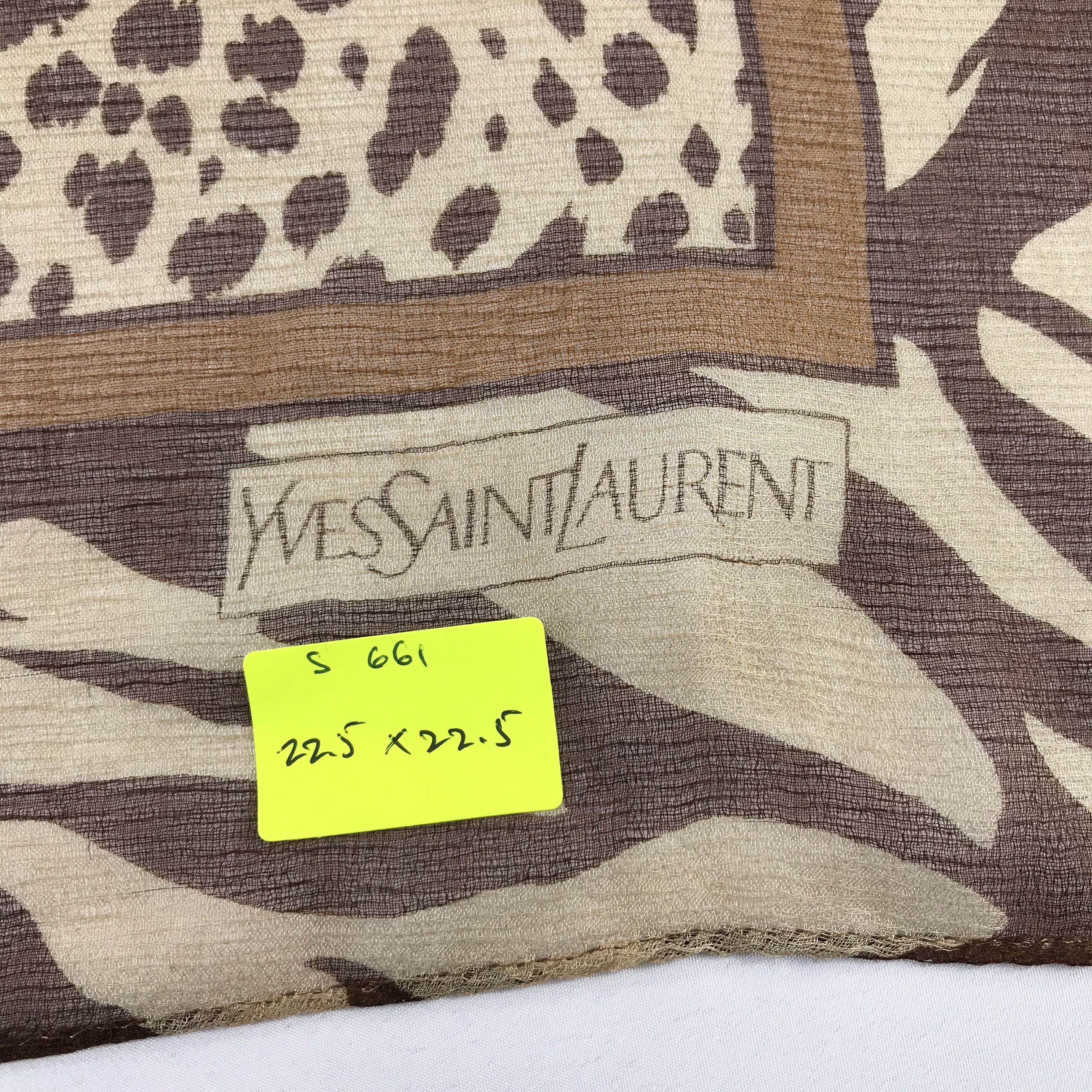 Vintage × Yves Saint Laurent Yves Saint Laurent Bandana / Handkerchief /Neckerchief -S661 Size ONE SIZE - 5 Thumbnail