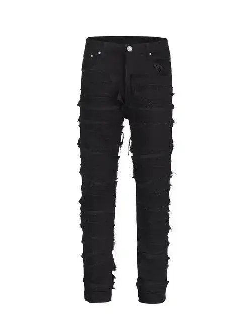American Edition × Jean punk ripped damaged fade grunge pants Size US 30 / EU 46 - 4 Thumbnail