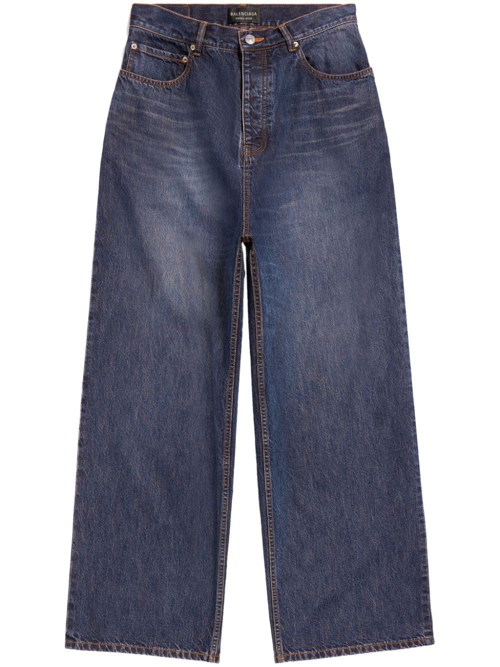 Balenciaga o1in1g0925 Baggy Pants in Blue Size US 30 / EU 46 - 1 Thumbnail
