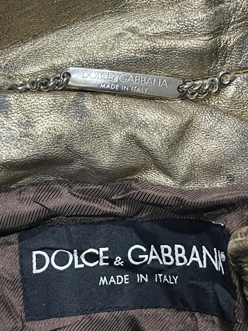 Dolce & Gabbana × Seditionaries 🔥STEAL!! VINTAGE DOLCE GABBANA LEATHER JACKET Size US M / EU 48-50 / 2 - 7 Thumbnail