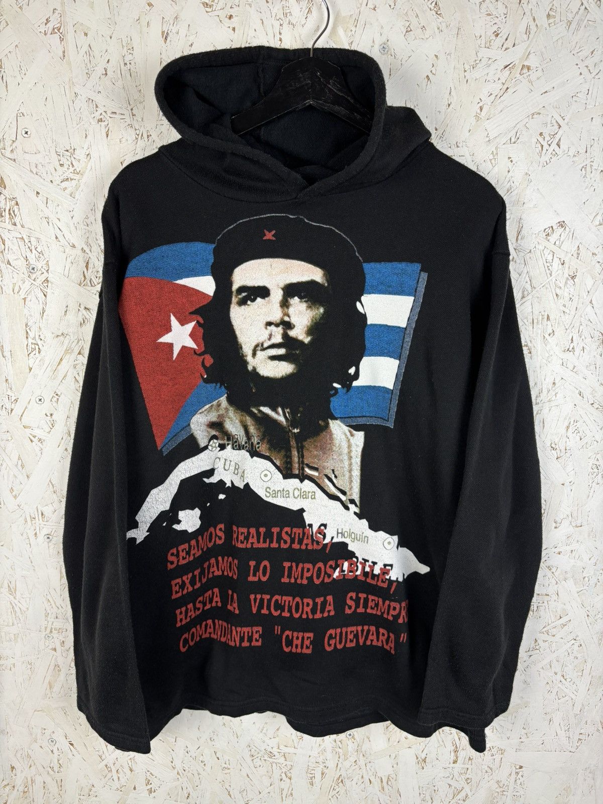 Vintage Vintage Che Gueavara Revolution Bootleg Hoodie Black S Size US S / EU 44-46 / 1 - 1 Thumbnail