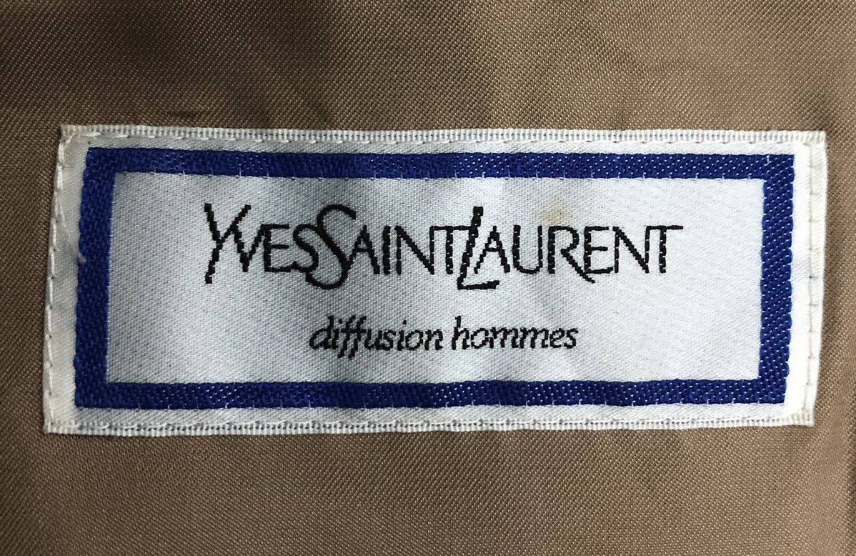 Yves Saint Laurent Vintage Yves Saint Lauren Diffusion Hommes Long Coat Size L / US 10 / IT 46 - 19 Thumbnail