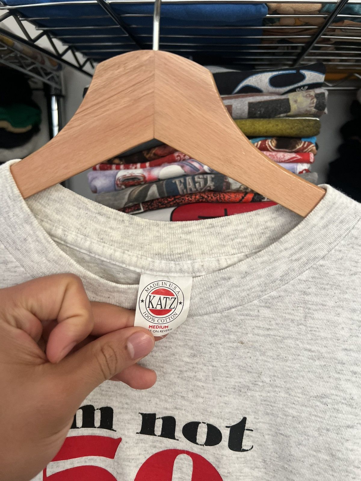 Vintage 90s I’m not 50 I’m 18 with 32 Years of Experience Quote Tee Size US M / EU 48-50 / 2 - 4 Thumbnail