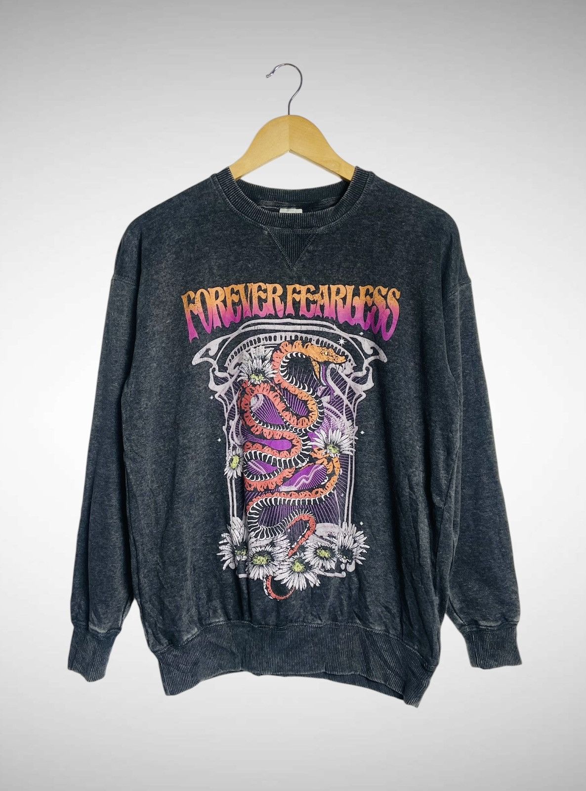 Japanese Brand No Boundaries Dragon Print Sweatshirt Size US L / EU 52-54 / 3 - 1 Thumbnail