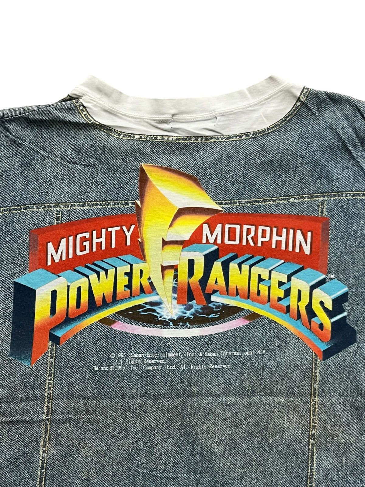 Cartoon Network Vintage 1995 Mighty Morphin Power Rangers Bandai T-Shirt Size US M / EU 48-50 / 2 - 3 Thumbnail