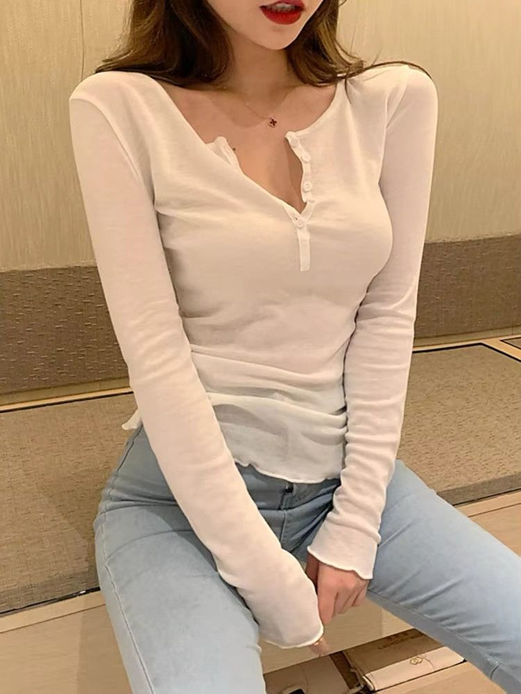 Other Thin Sexy Club Slim Clothing Cotton Long Sleeve Korean Size M / US 6-8 / IT 42-44 - 2 Thumbnail