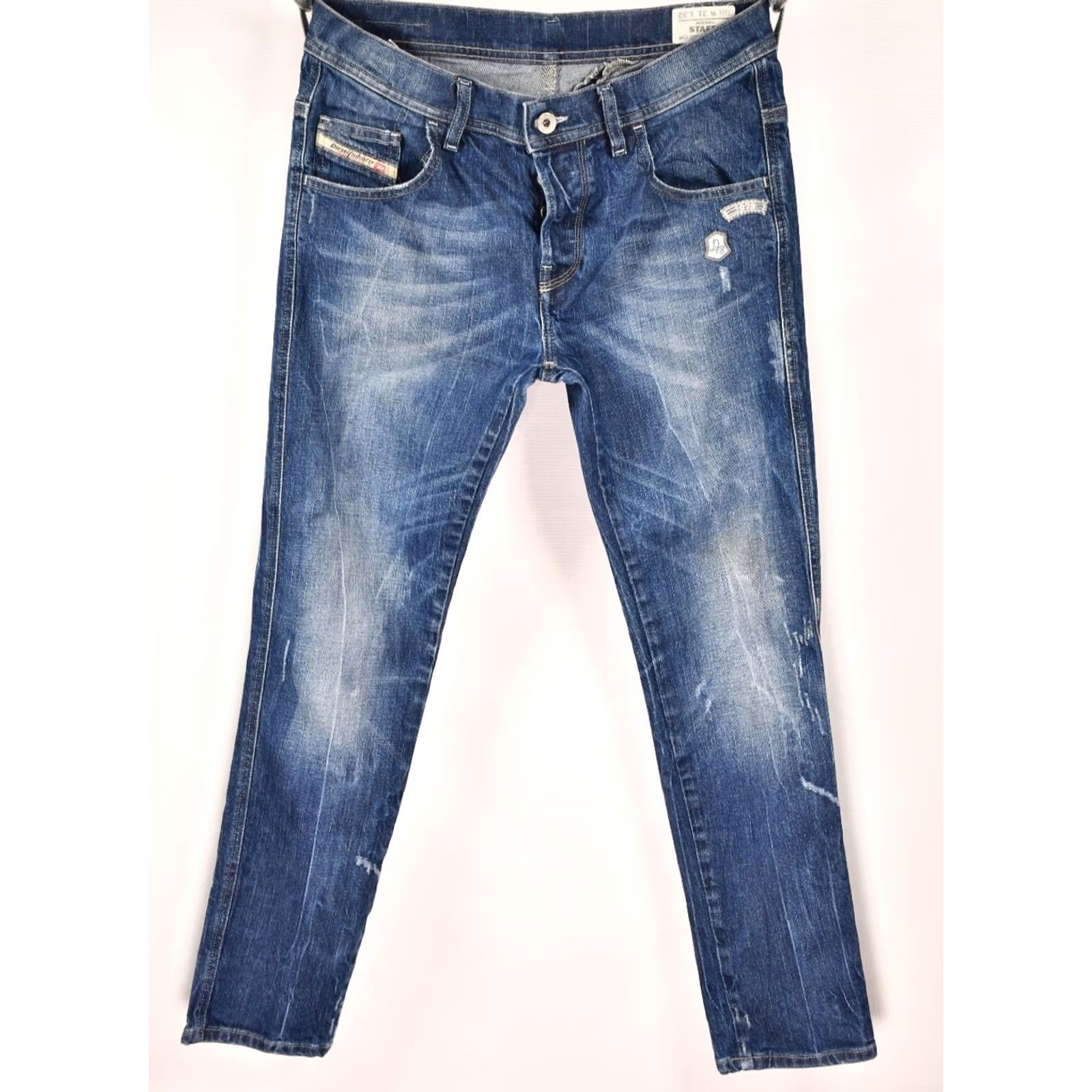 Diesel DIESEL STAFFI 008SV Slim Jeans Women Denim Blue Distressed Stretch W31 L32 Skinny Slim Size 24" / US 00 / IT 34 - 2 Thumbnail
