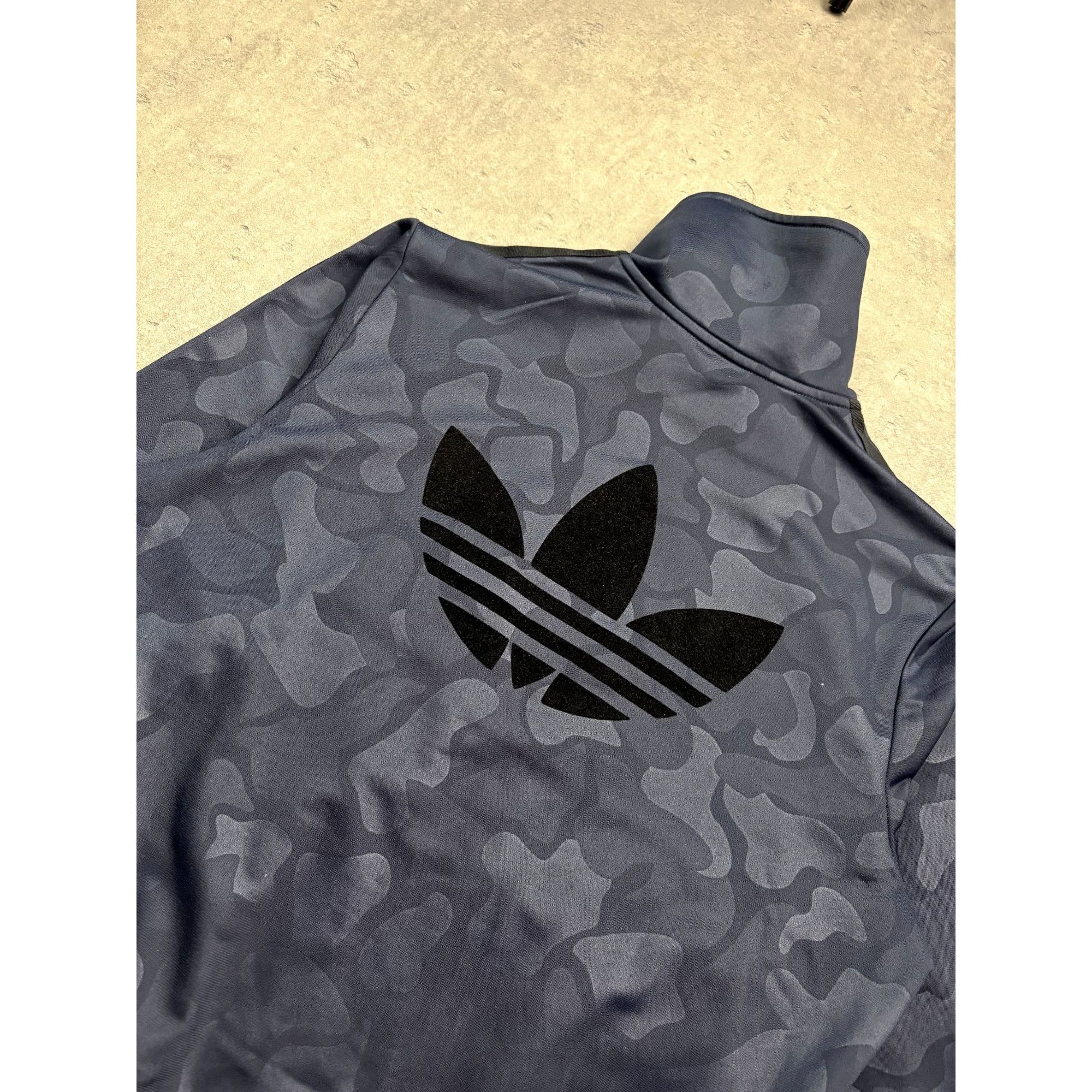 Adidas Adidas Originals Navy Camo Track Jacket With Trefoil Logo Fu Size US M / EU 48-50 / 2 - 3 Thumbnail