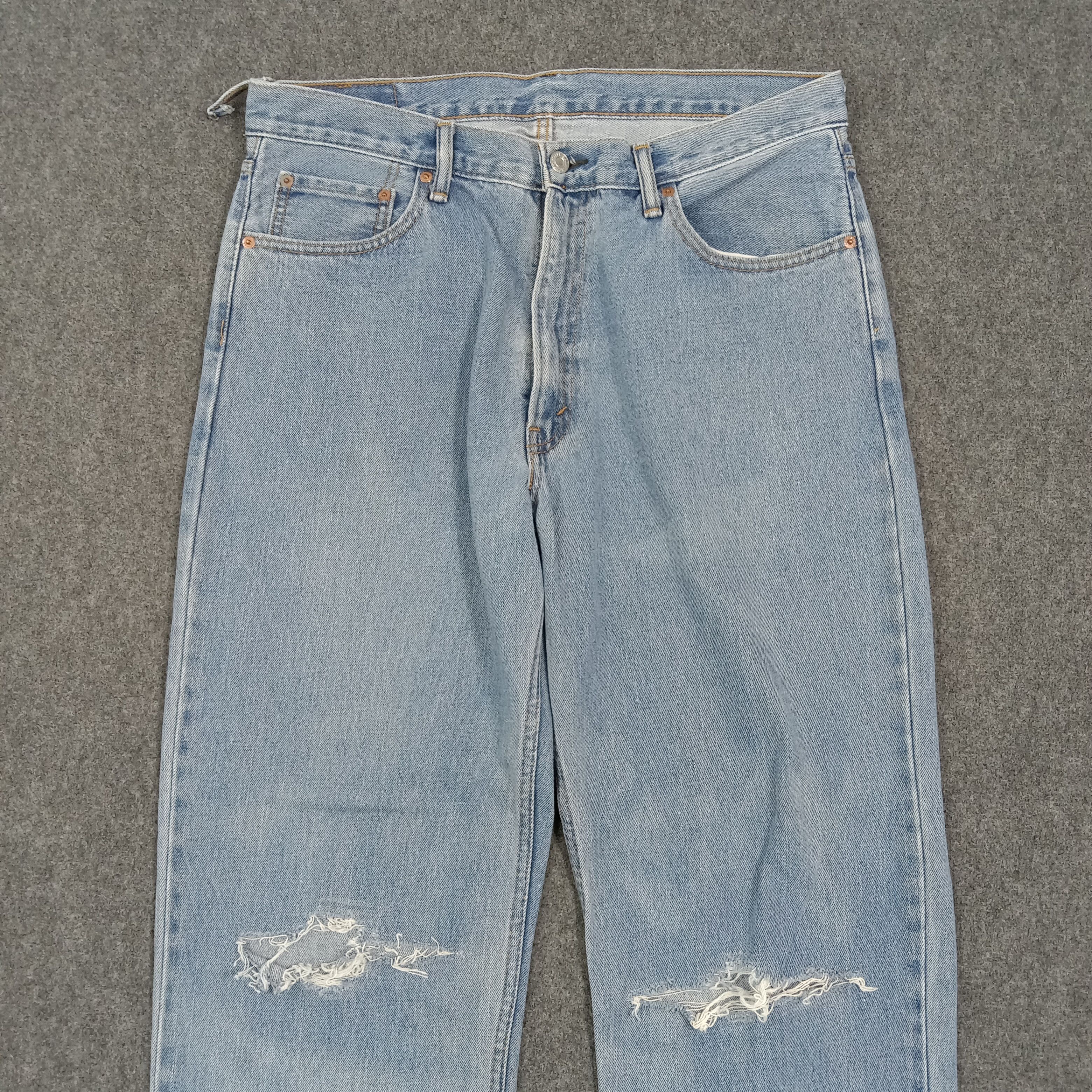 Levi's 90s LEVI'S 550 Distressed Style Denim Jeans C272N7 Size US 36 / EU 52 - 2 Thumbnail