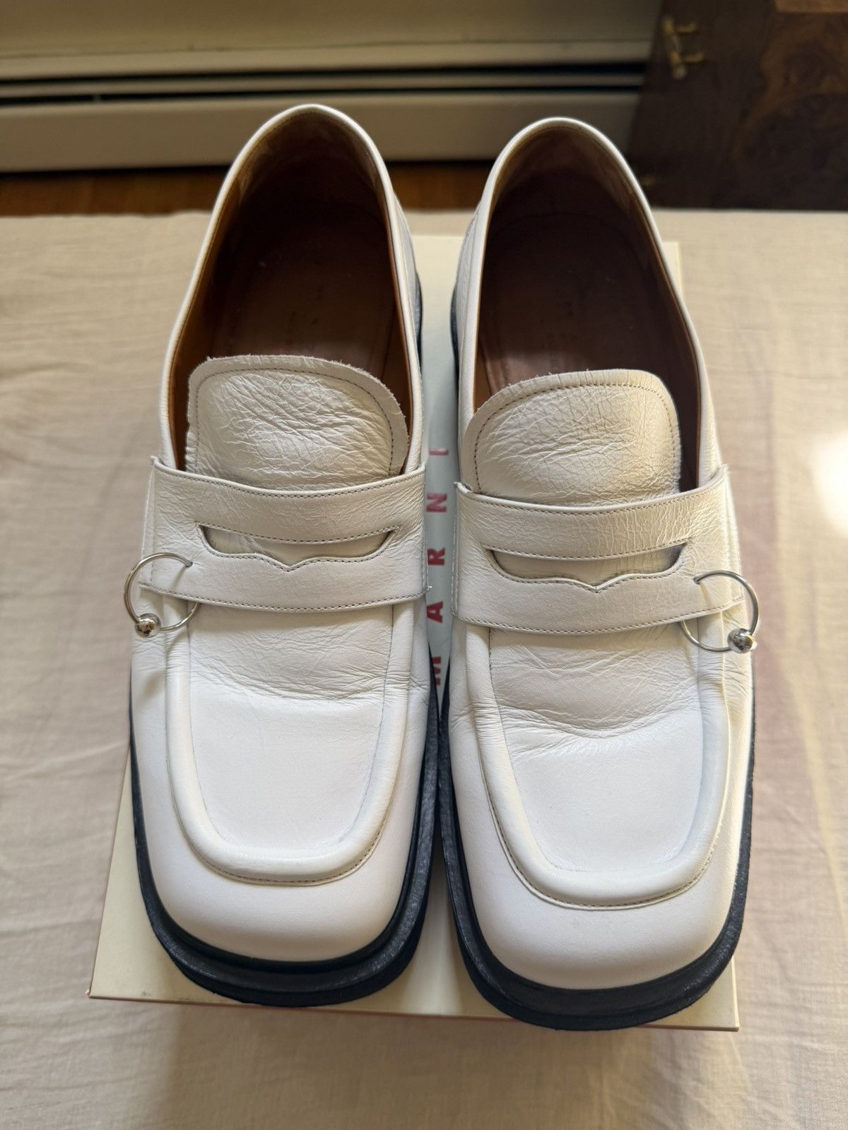 Marni Marni Square Toe Pierced Moccasin / Loafer Size US 11 / EU 44 - 12 Thumbnail
