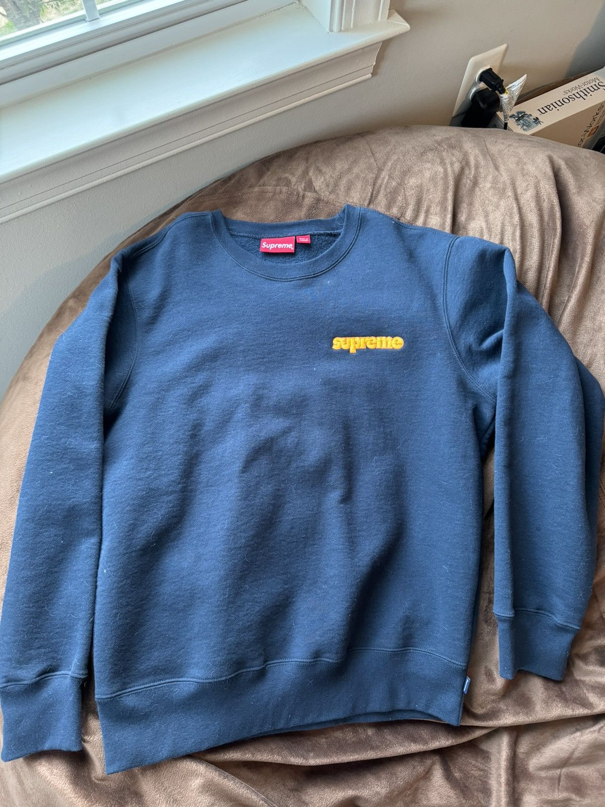 Supreme Supreme Navy Blue Sweater Size US M / EU 48-50 / 2 - 2 Thumbnail