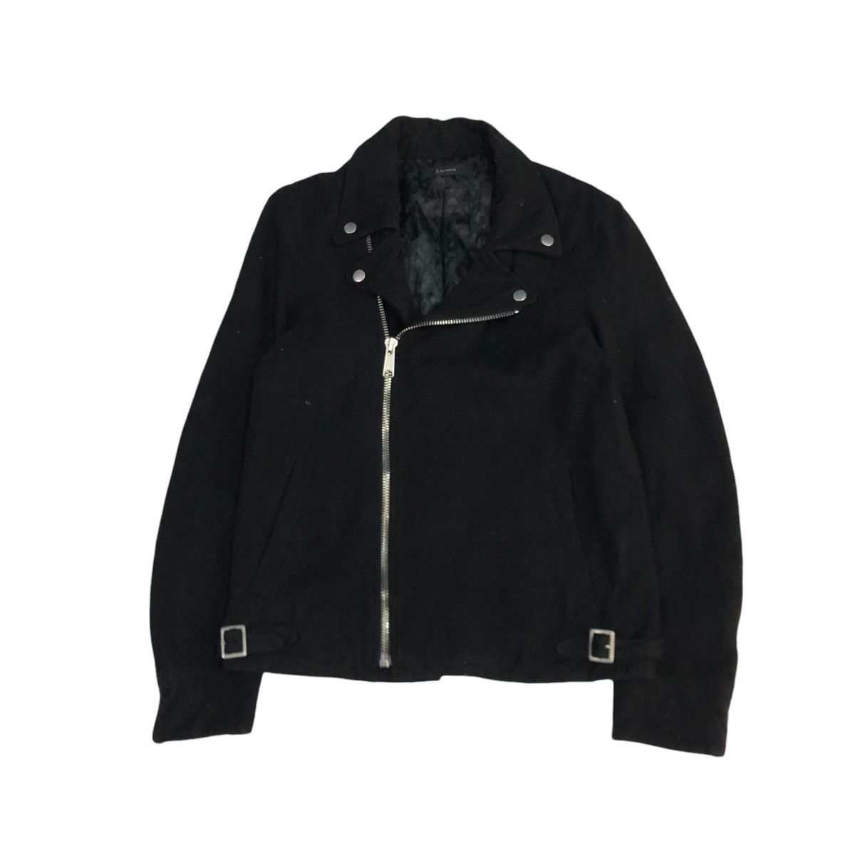 Hysteric Glamour 🔥VINTAGE WOOL CROPPED BIKER JACKET RAGEBLUE DOUBLE COLLAR Size US M / EU 48-50 / 2 - 1 Thumbnail
