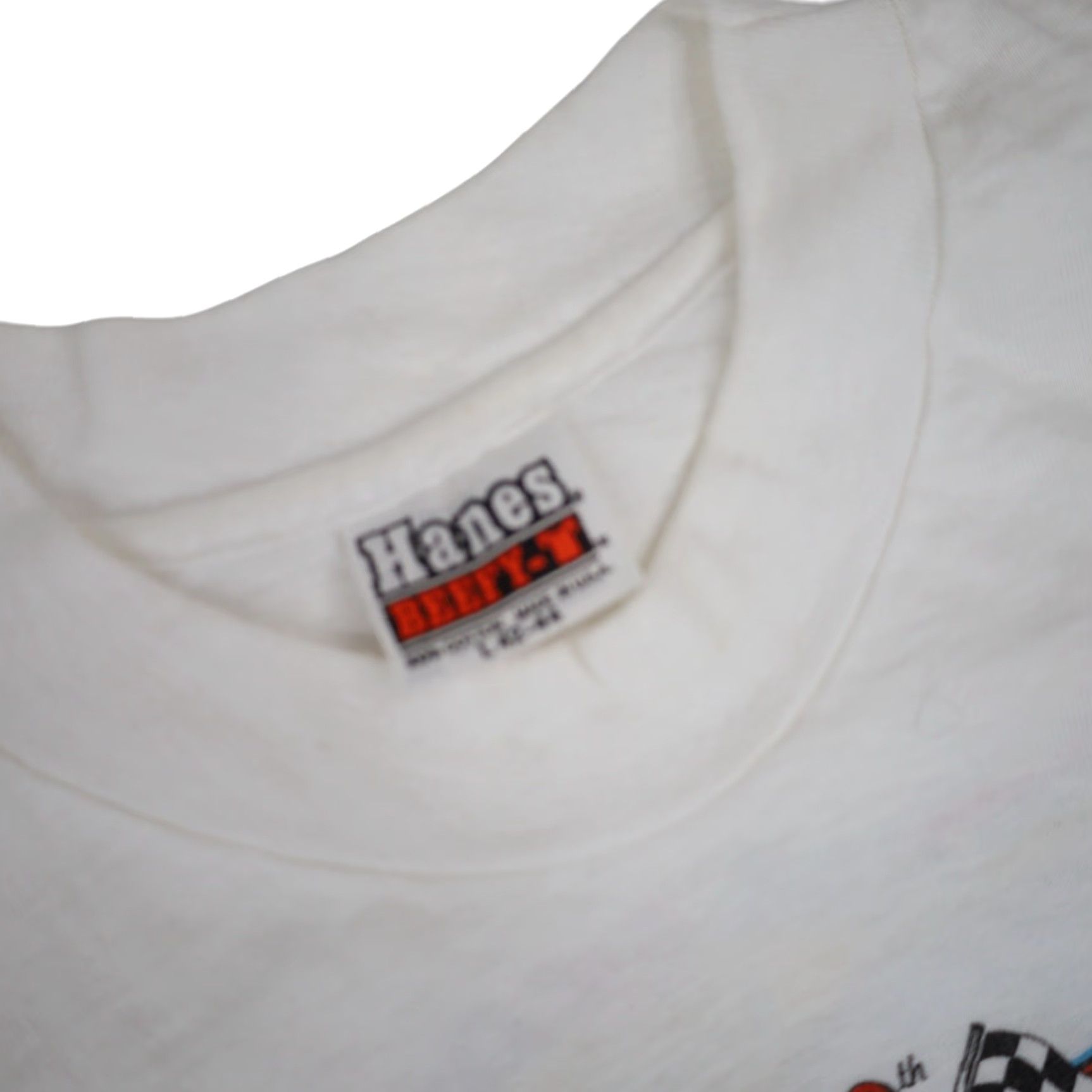 Vintage VINTAGE 80s Johnny Key Classic Sprint Car Racing Mens Large Graphic T Shirt White Size US L / EU 52-54 / 3 - 6 Thumbnail