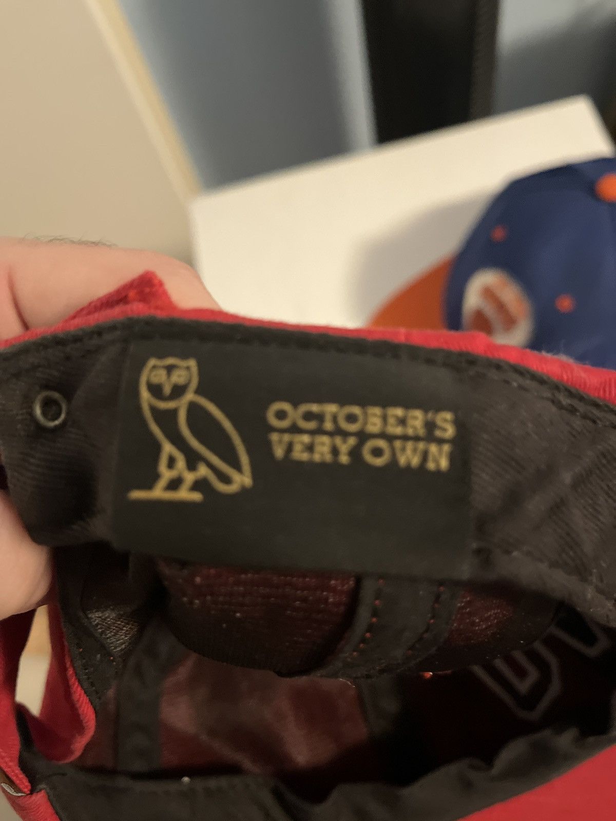 Drake × October's Very Own Red OVO adjustable baseball cap Size ONE SIZE - 3 Thumbnail