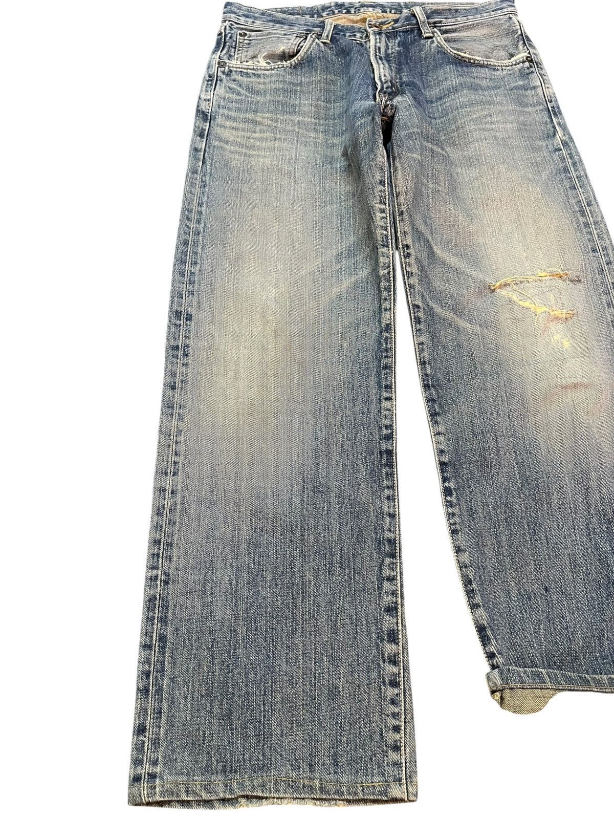Edwin Vintage Edwin 505X Selvedge Distressed Denim Size US 32 / EU 48 - 3 Thumbnail