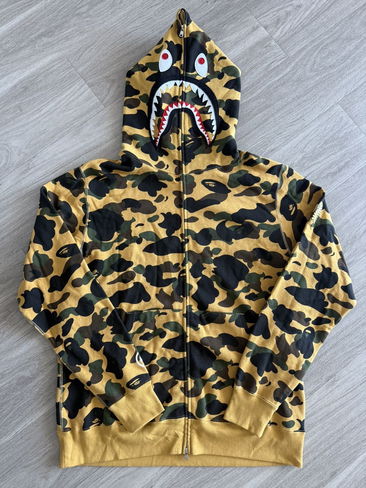 Bape Bape Yellow First Camo PONR Full Zip Size US XXL / EU 58 / 5 - 1 Thumbnail