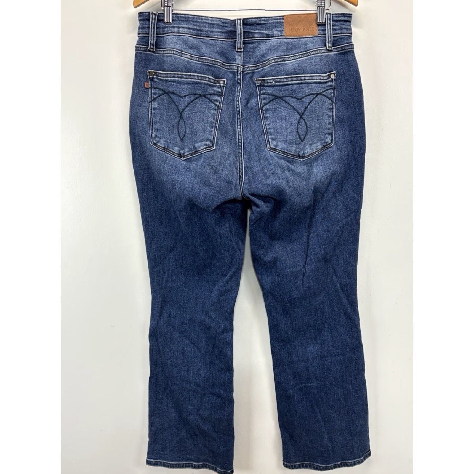 Vintage Judy Blue Jeans Bootcut Size 14W High Rise Denim Stretchy Western Cowboy Women White? Size 36" / US 14 / IT 50 - 3 Thumbnail