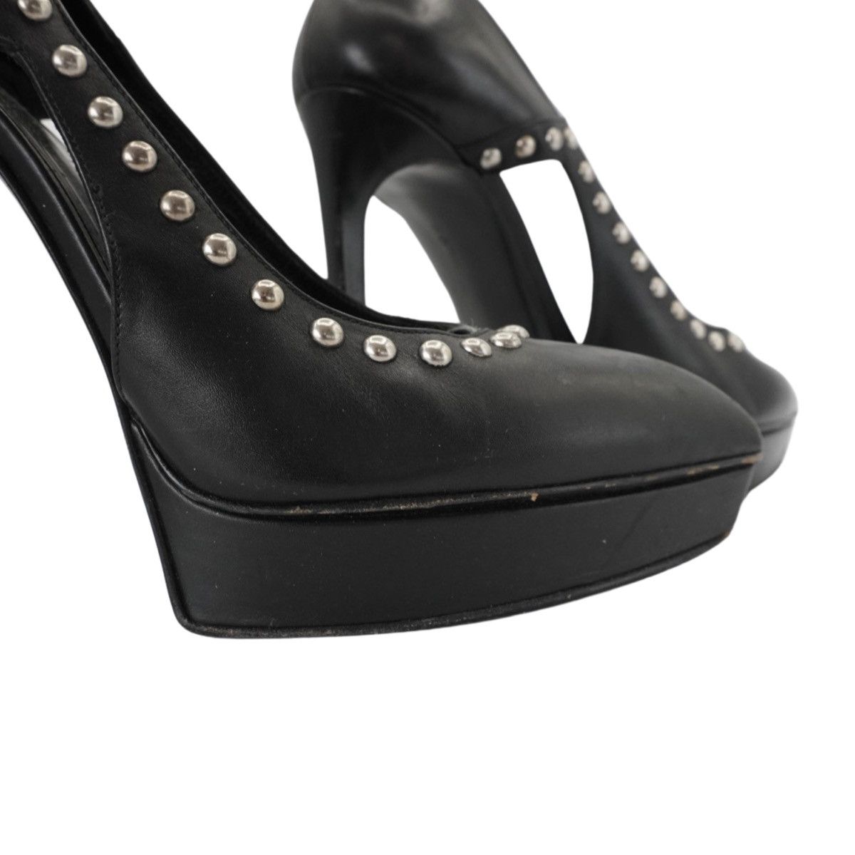 Saint Laurent Paris Saint Laurent Paris 'Janis' Studded Pumps Size US 8.5 / IT 38.5 - 6 Thumbnail