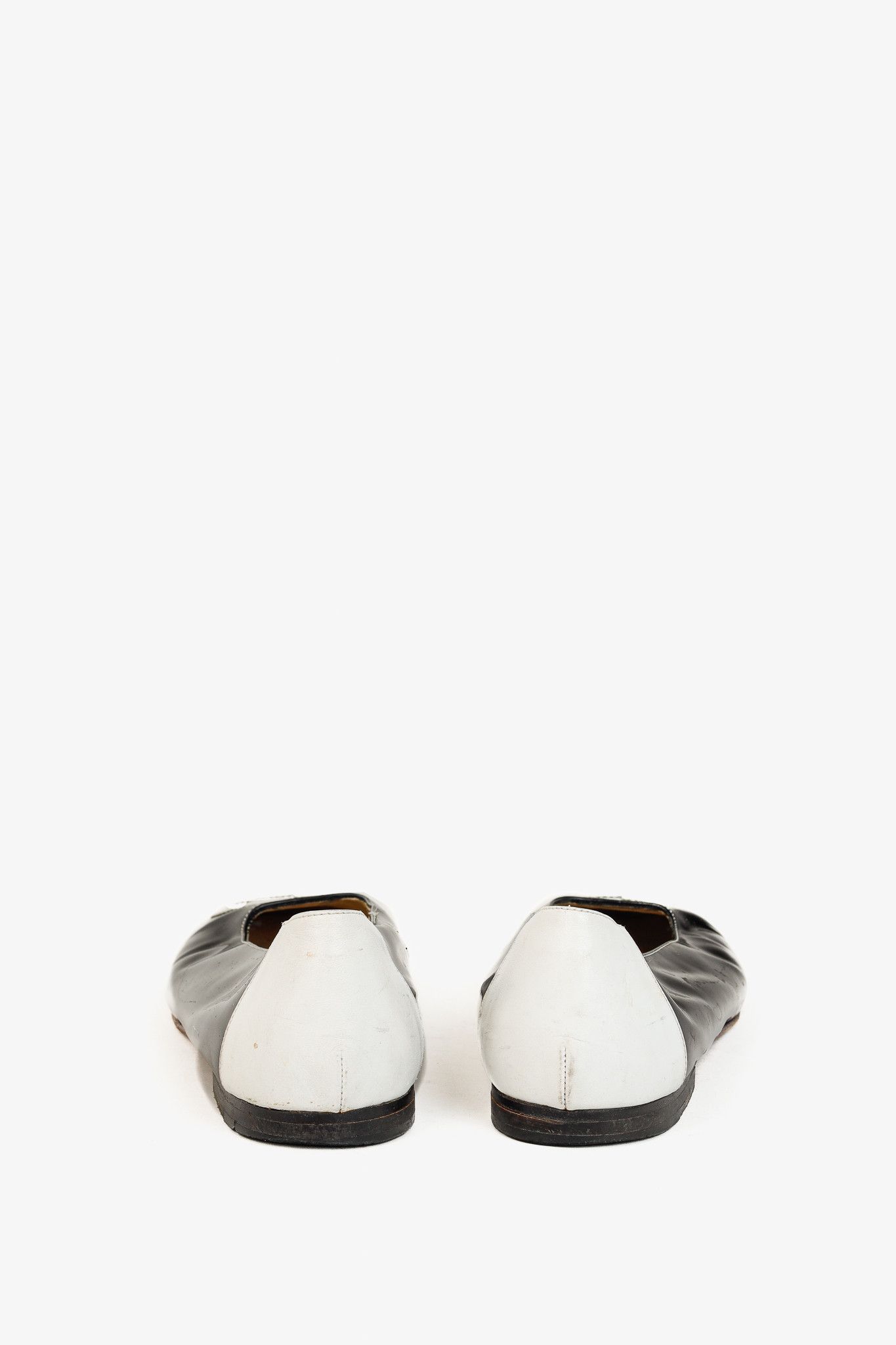 Gucci Gucci Black Patent-Leather GG-Logo Ballerina Flats Size US 7.5 / IT 37.5 - 4 Thumbnail