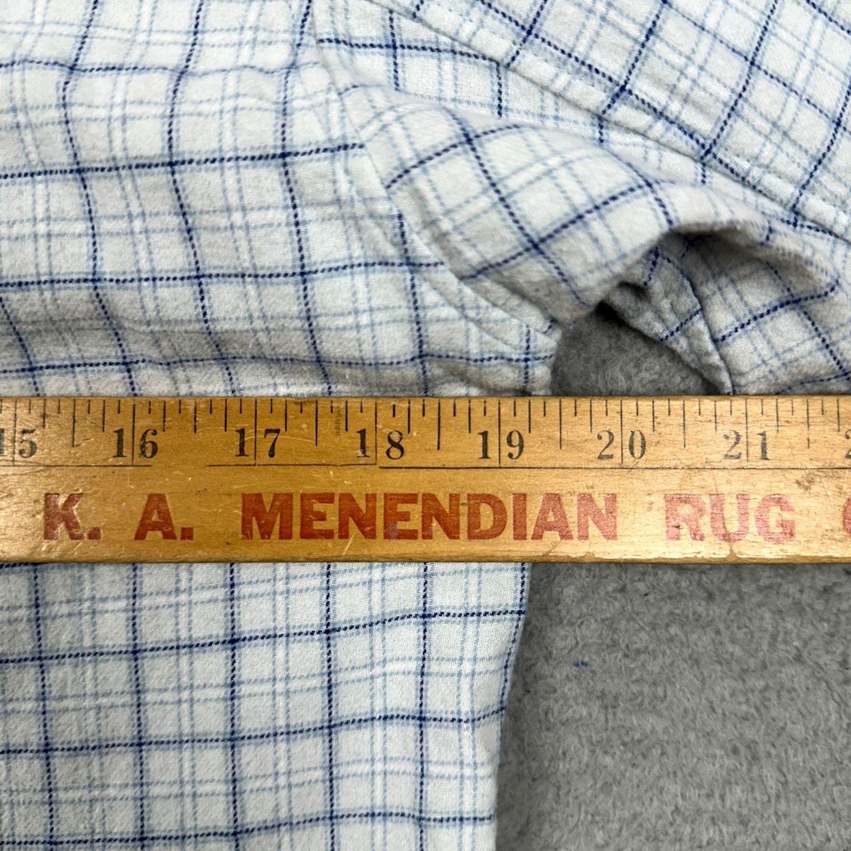 Rag & Bone Rag & bone Shirt Mens Small Blue White Flannel Button Up Grid Check Long Sleeve Size US S / EU 44-46 / 1 - 7 Thumbnail