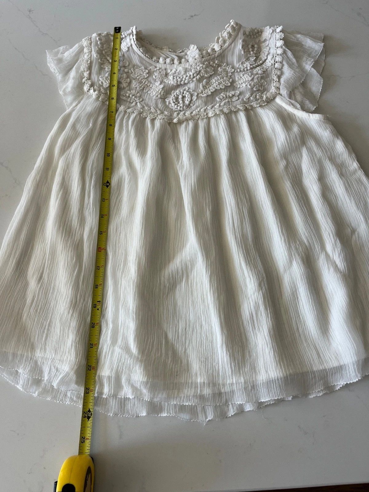 Anthropologie Anthropologie Moulinette Soeurs White Lyra Blouse Size 4 Size S / US 4 / IT 40 - 7 Thumbnail