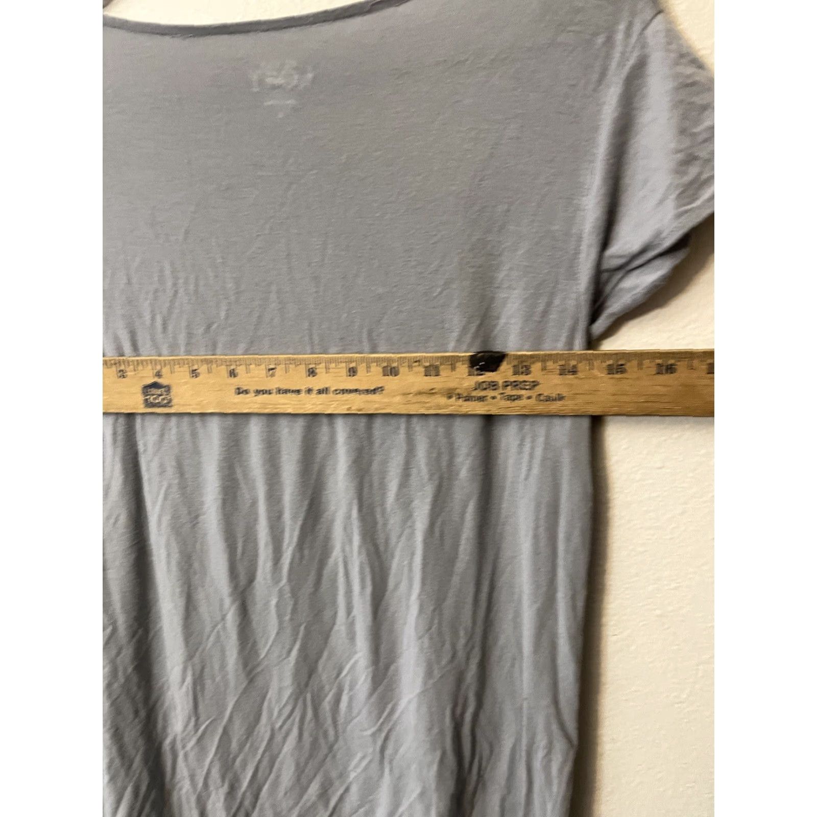 Loft LOFT Women's Cropped Tee Shirt Size Small Gray Cotton Pullover Short Sleeve Size S / US 4 / IT 40 - 4 Thumbnail