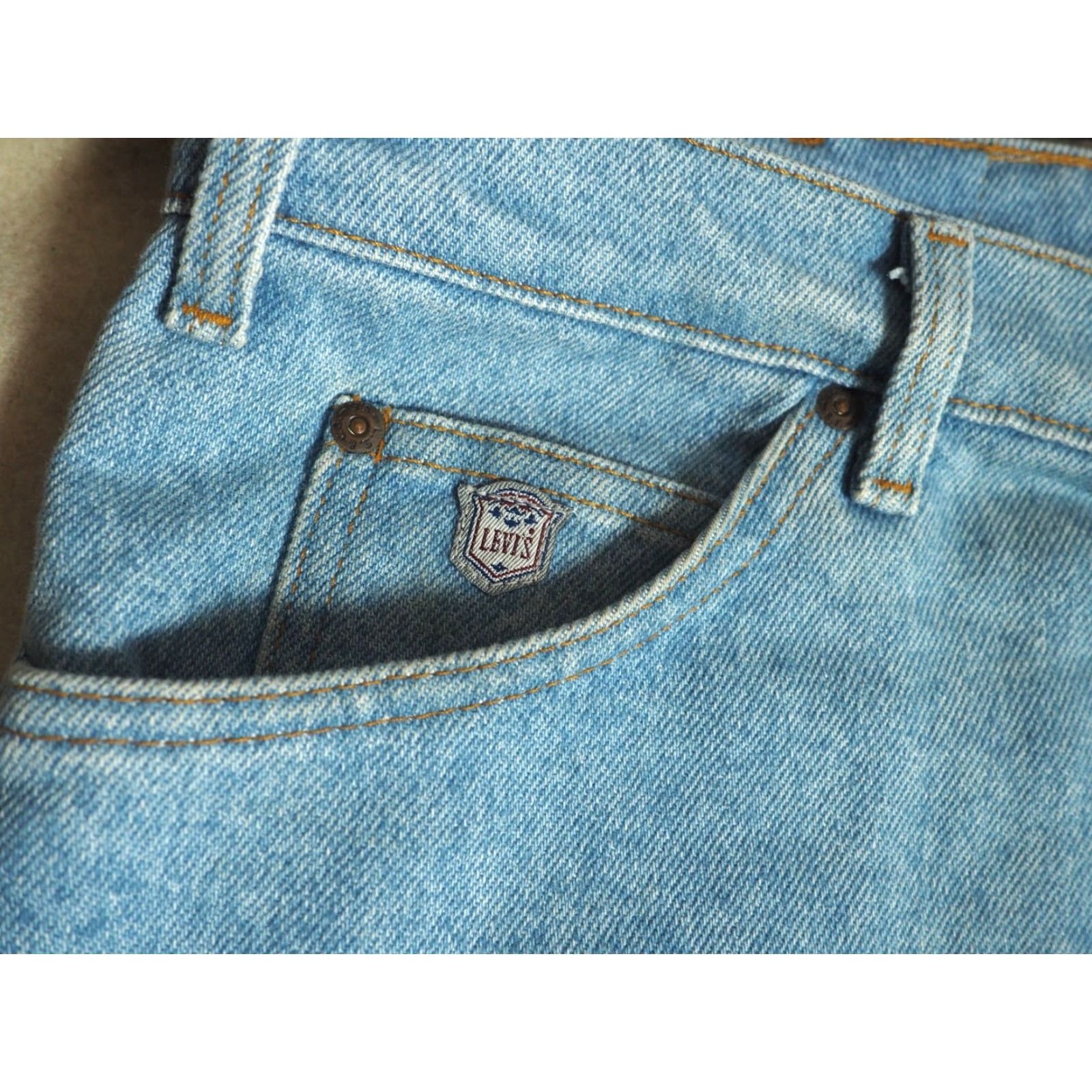 Levi's VTG Levi's Silver Medal Light Wash Denim Jeans 42x31 Mens Relaxed Straight 90s Blue Cotton Bag? Size US 42 / EU 58 - 7 Thumbnail