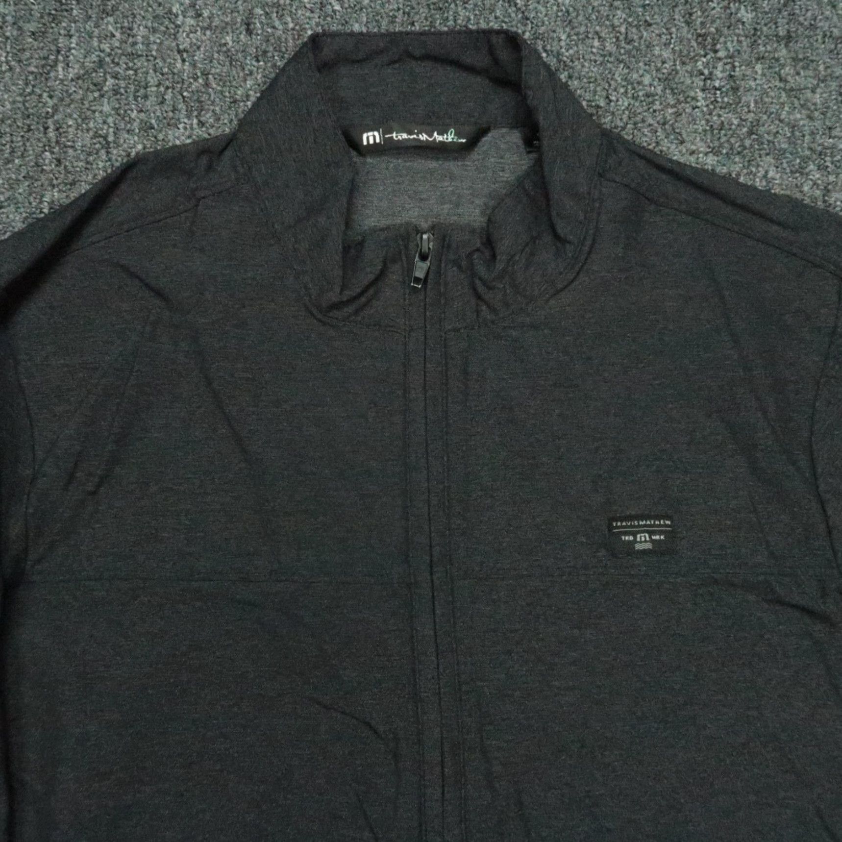 TravisMathew Travis Mathew Jacket Men Small Gray Private Parking Full Zip Lightweight Stretch Size US S / EU 44-46 / 1 - 2 Thumbnail