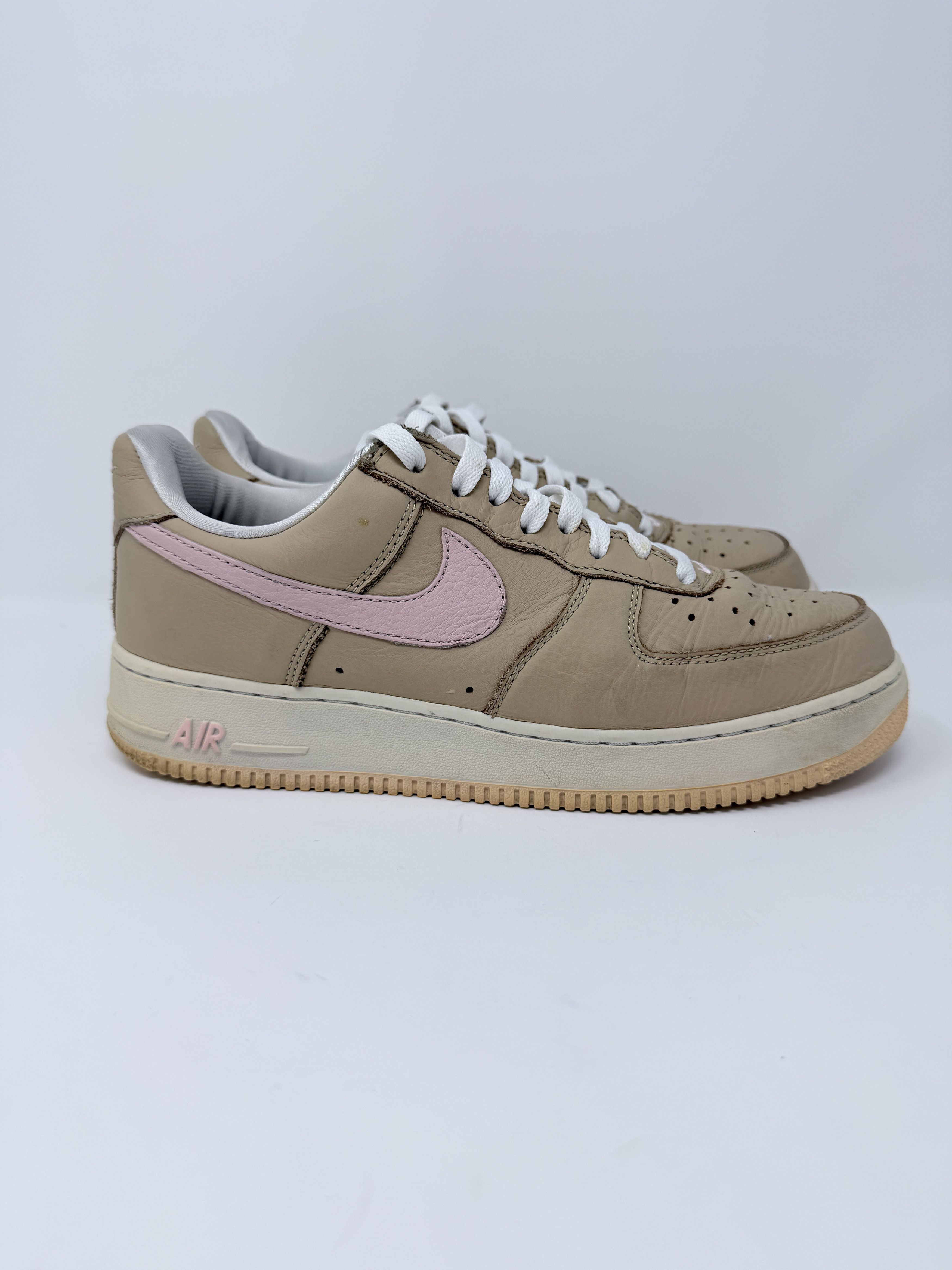 Kith × Nike Kith Nike Air Force 1 Retro Linen Tan Pink 2016 Size US 9 / EU 42 - 2 Thumbnail