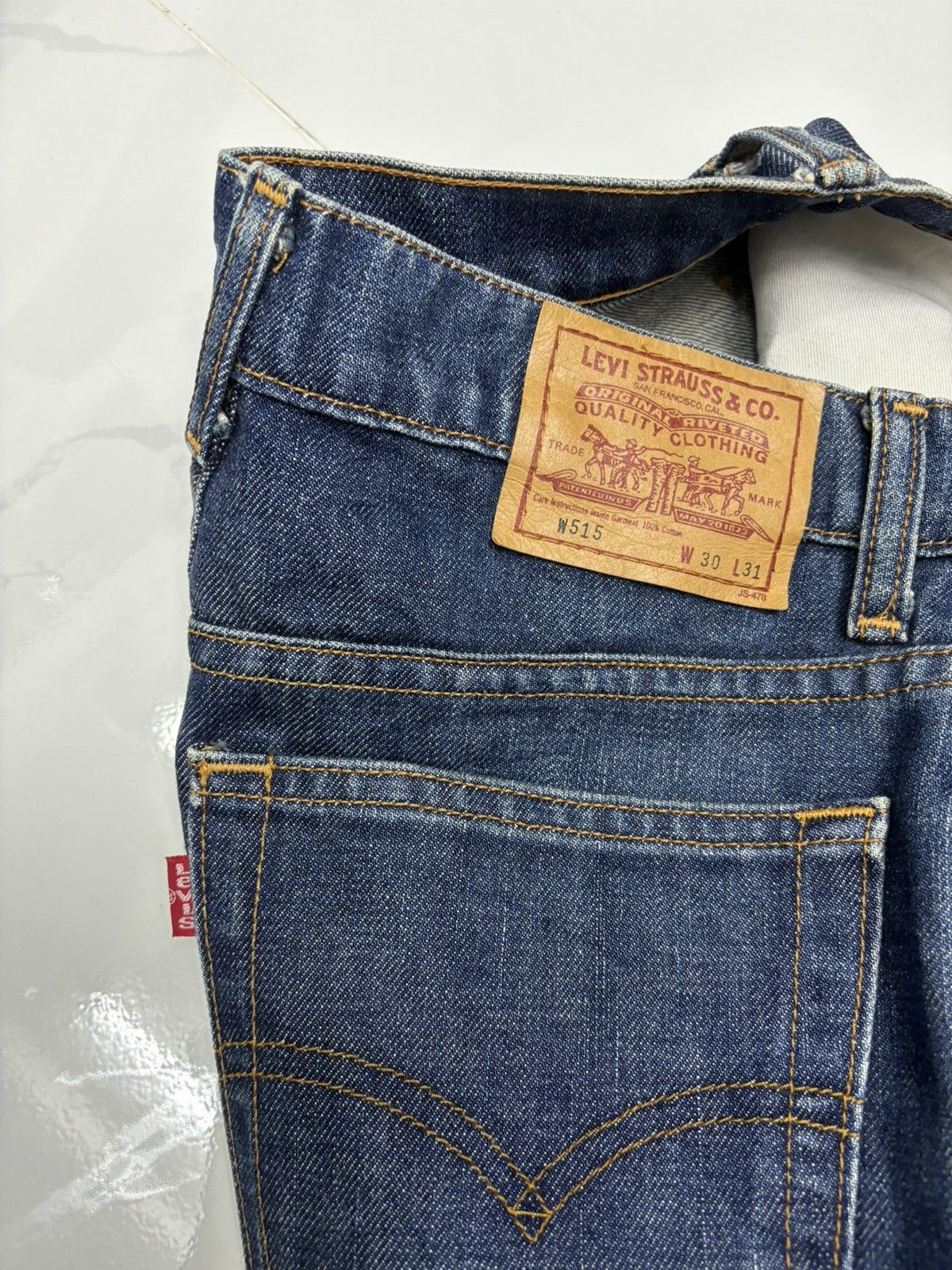 Japanese Brand VINTAGE LEVIS W515 BLUE DENIM JEANS MADE IN JAPAN Size 26" / US 2 / IT 38 - 9 Thumbnail