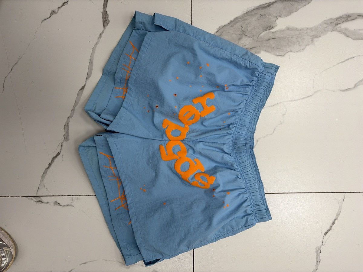 Sp5der Sp5der OG Web Double Layer Short "Light Blue" Size US 40 / EU 56 - 1 Thumbnail