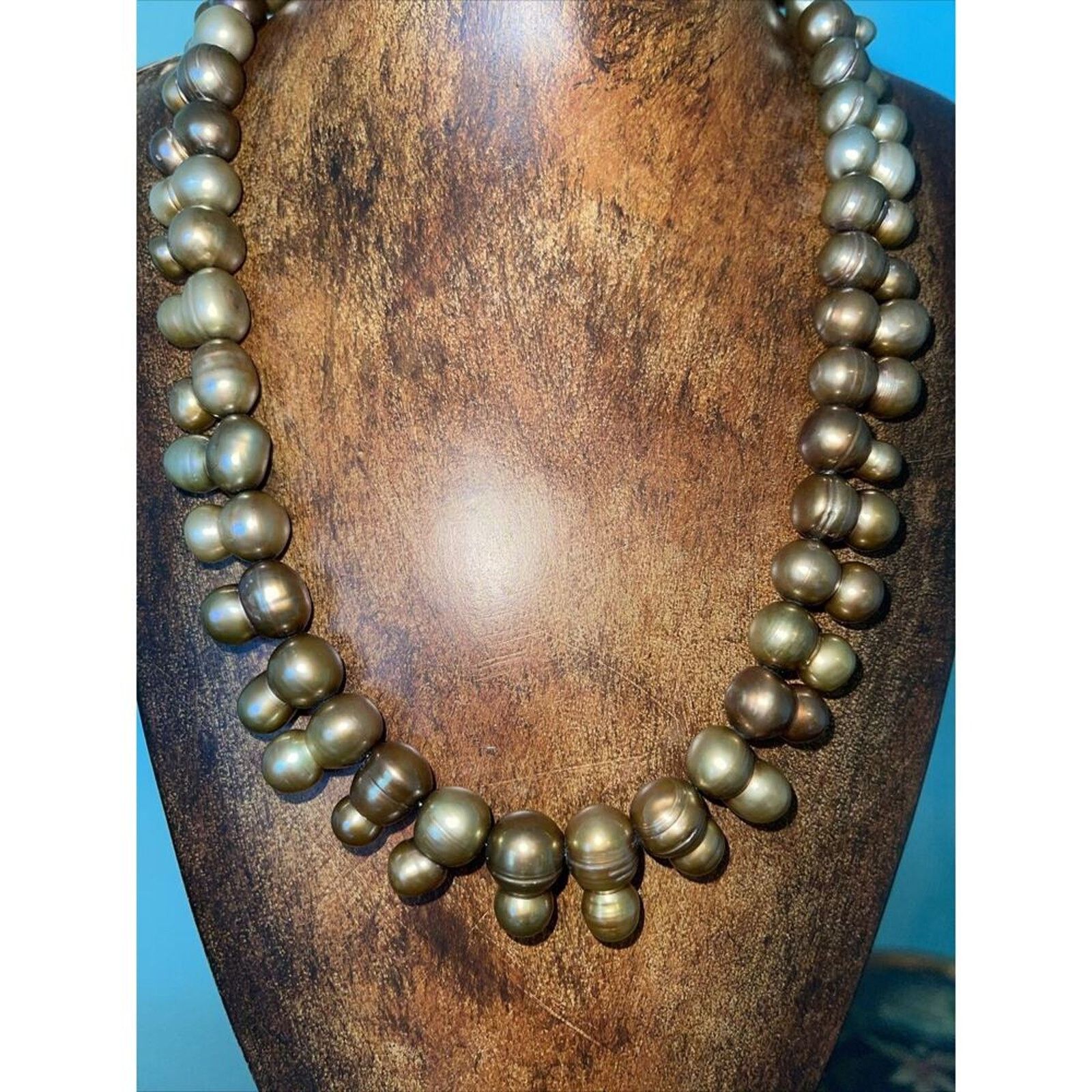 Other Baroque Pearl Mushrooms Shaped Graduated Artisan Necklace Size ONE SIZE - 6 Thumbnail