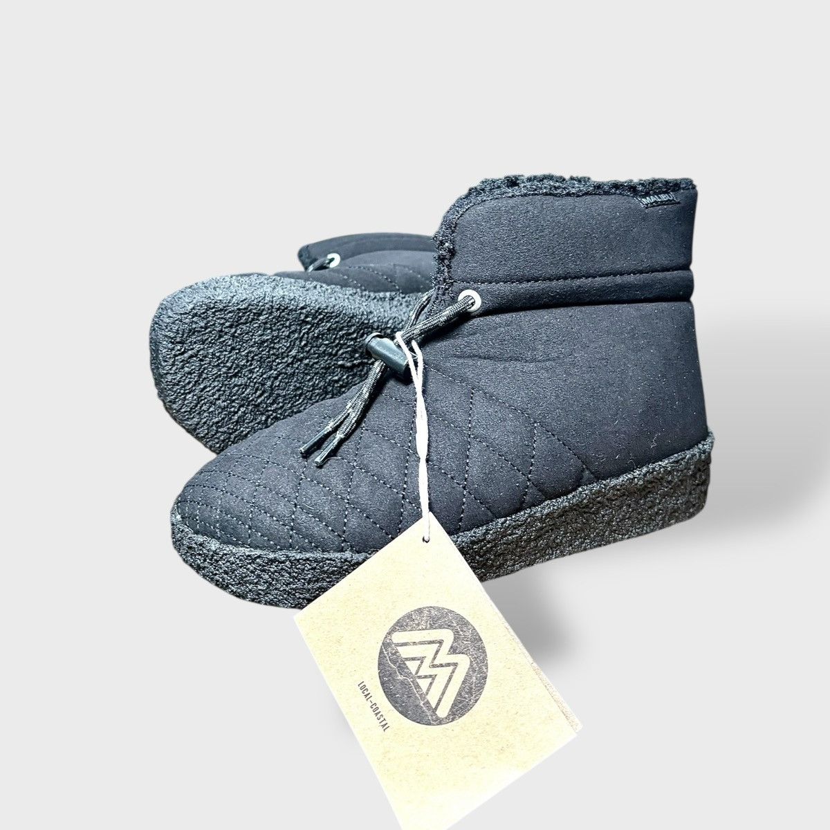 Malibu Sandals Malibu Women’s Quilted Little Dume Vegan Black Boots Sz 6 Size US 6 / IT 36 - 2 Thumbnail