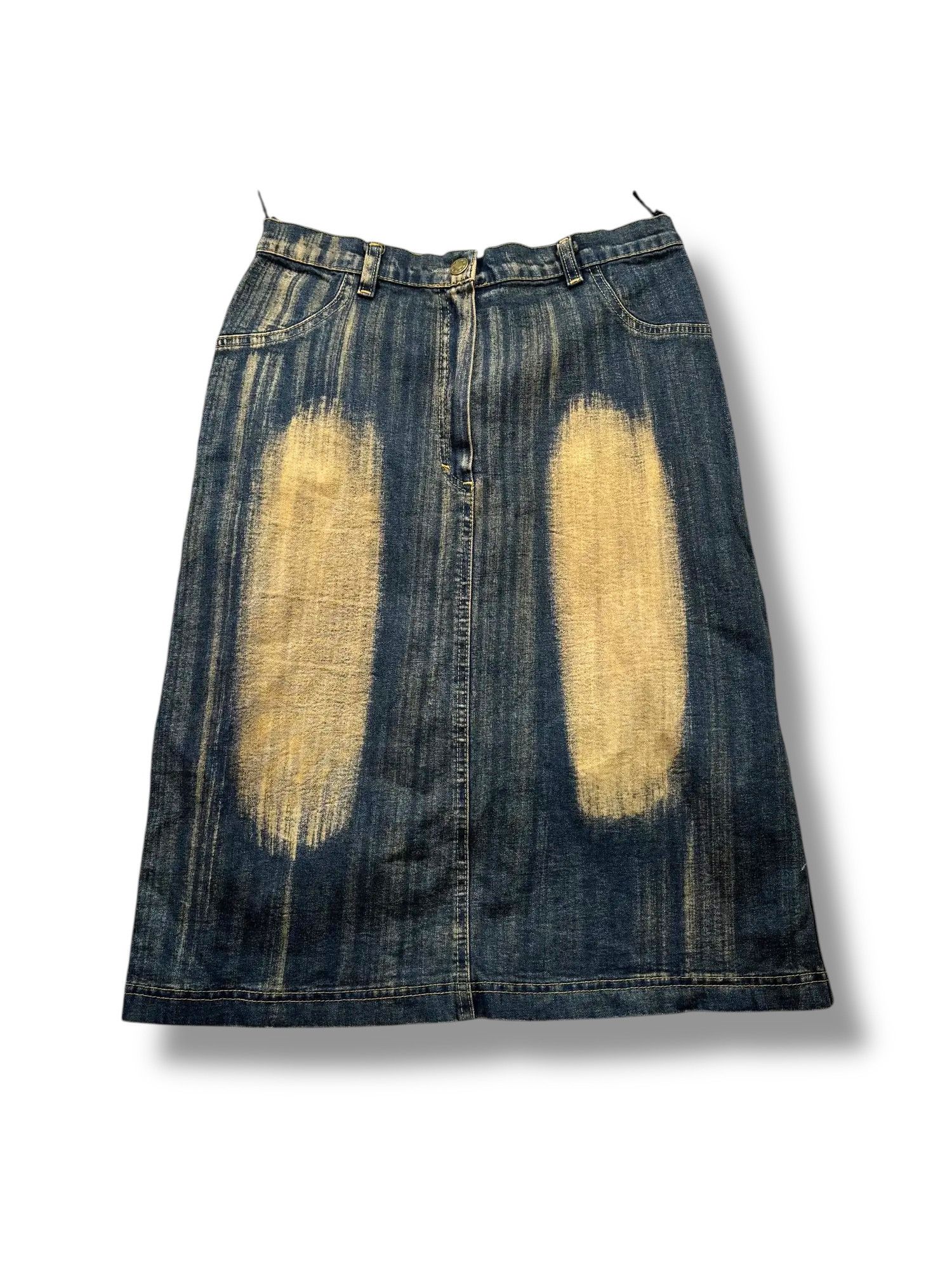 Vintage Faded Effect Skirt From The 90s(V218) Size 28" / US 6 / IT 42 - 1 Thumbnail