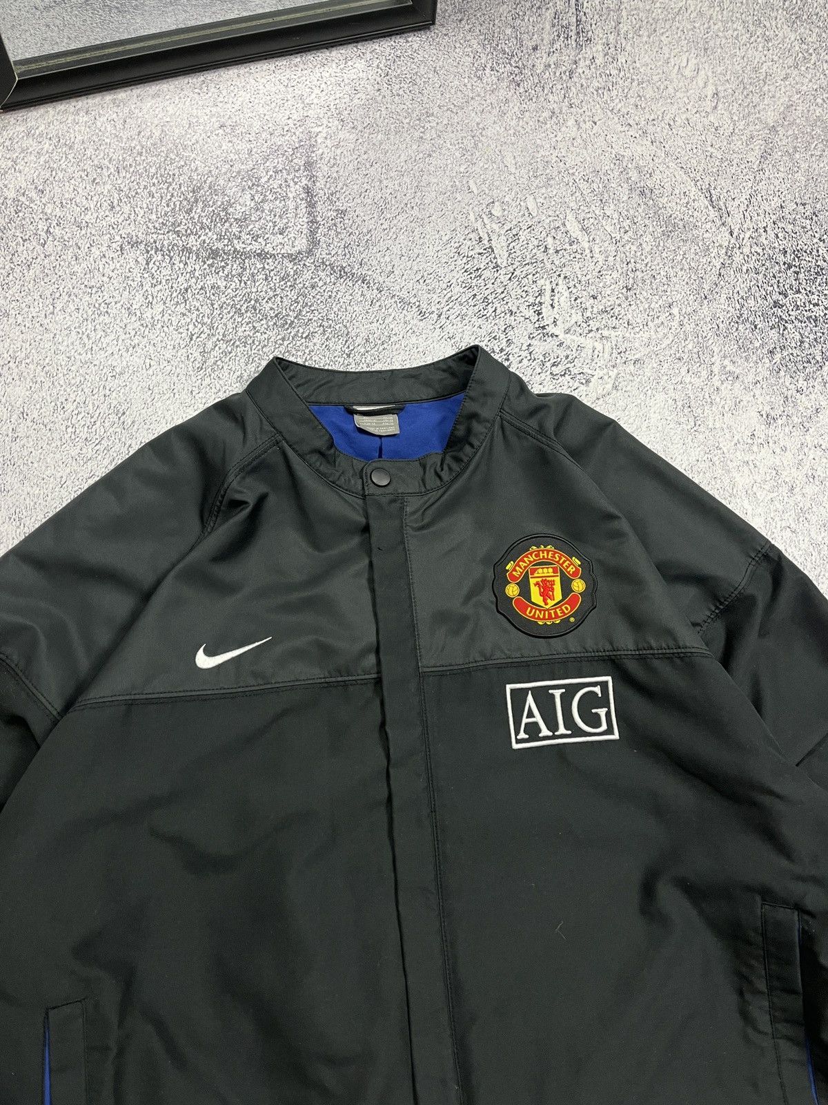 Nike × Vintage Vintage 00’s Manchester United Nike Bomber Jacket Rare Y2k Size US XL / EU 56 / 4 - 6 Thumbnail