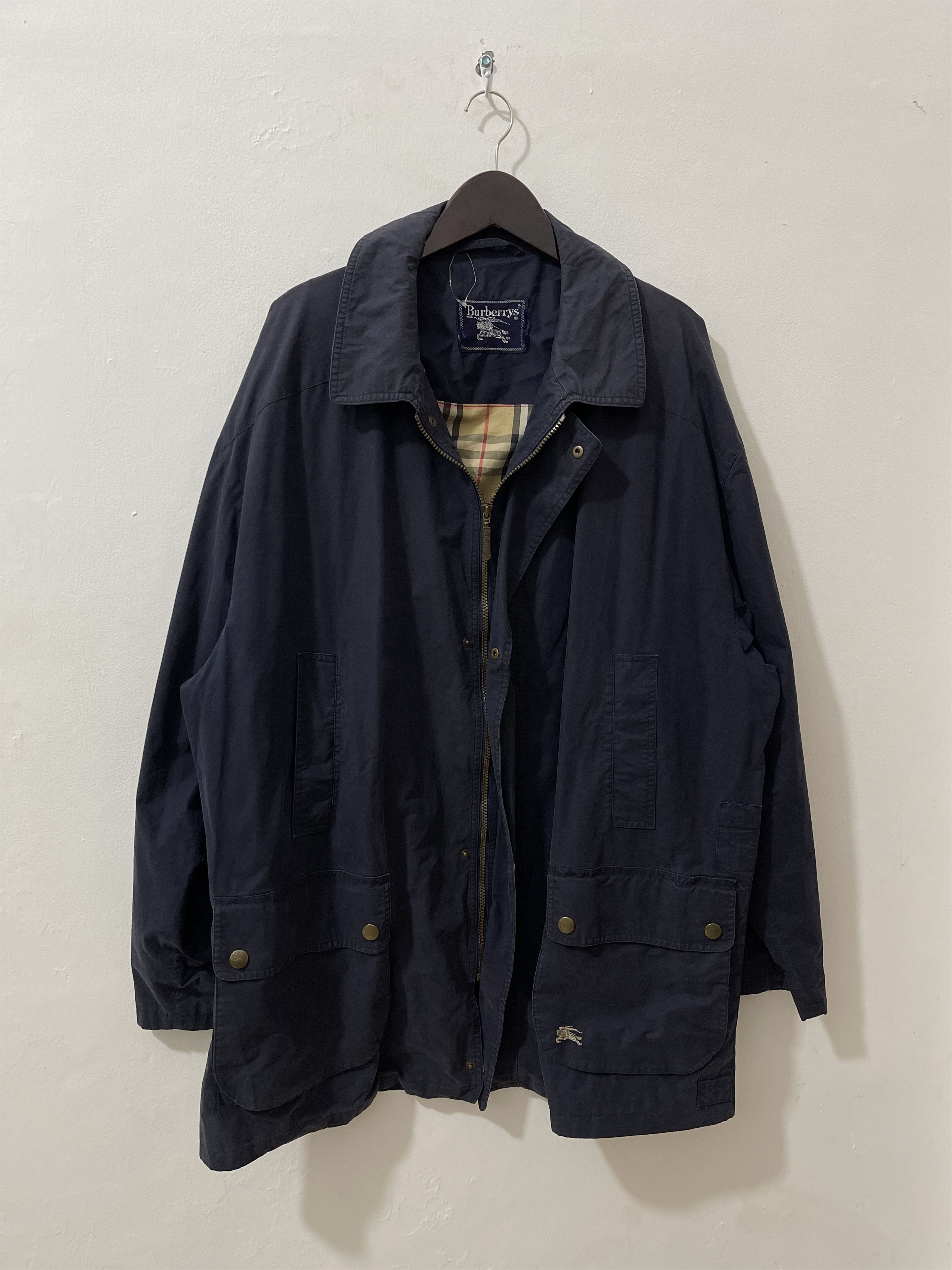 Burberry Vintage Burberry Walbusch Navy Jacket Size US XL / EU 56 / 4 - 1 Thumbnail
