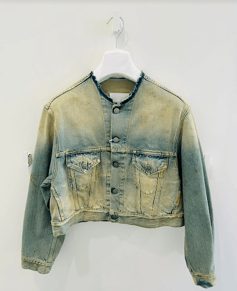 Image of Maison Margiela O1W1Db10324 Denim Jacket In Denim, Women's (Size XL)