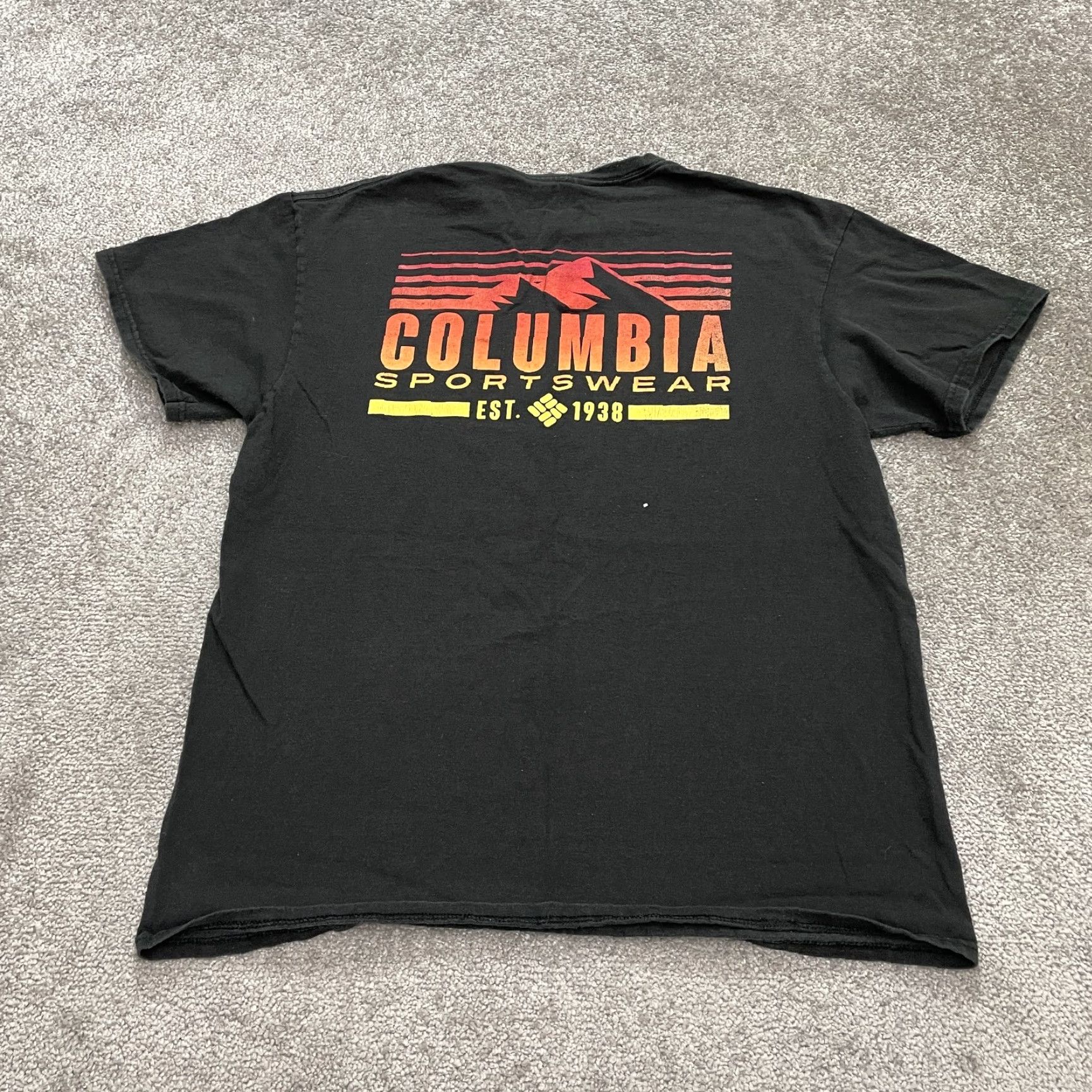 Vintage Columbia T-Shirt Men Large Black Cotton Tee Outdoor Classic Mens Size US L / EU 52-54 / 3 - 2 Thumbnail