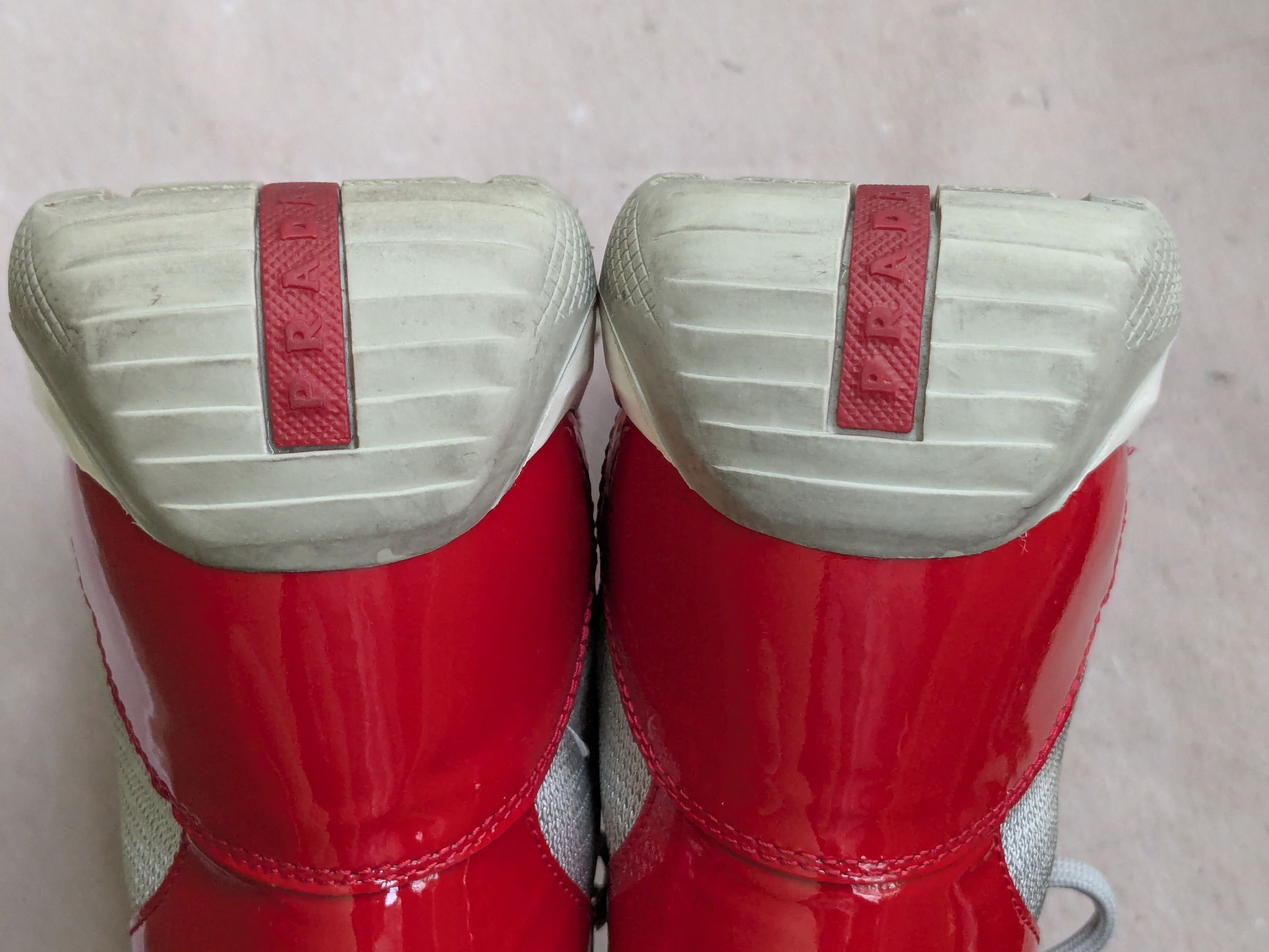 Prada Prada America's Cup Red High Tops 8.5 Patent Leather Size US 8.5 / EU 41-42 - 15 Thumbnail