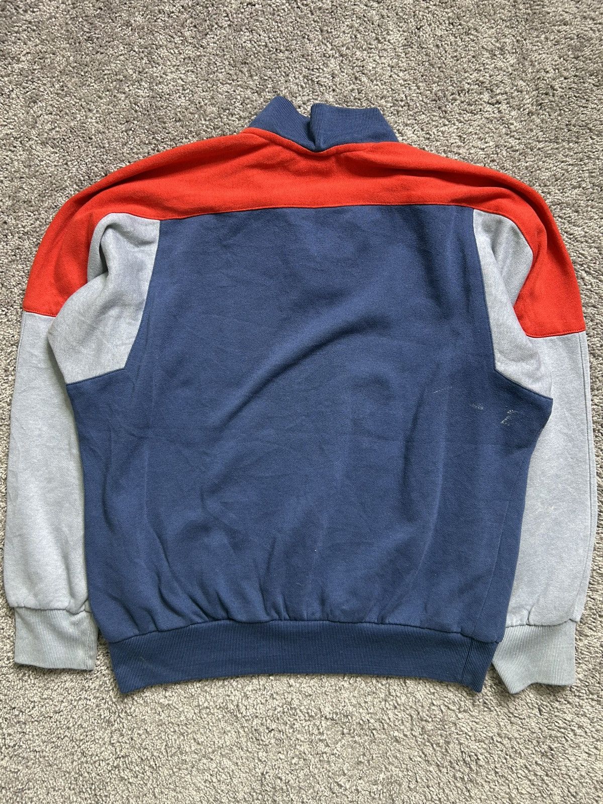 Adidas Vintage 70s Adidas Button Snap Tri Tone Crewneck Sweatshirt Size US M / EU 48-50 / 2 - 7 Thumbnail