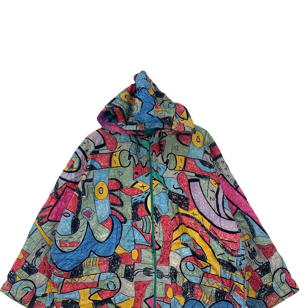 Vintage Vintage TGM PICASSO Over Print Abstract Painting Jacket Size XXL / US 16-18 / IT 52-54 - 2 Thumbnail