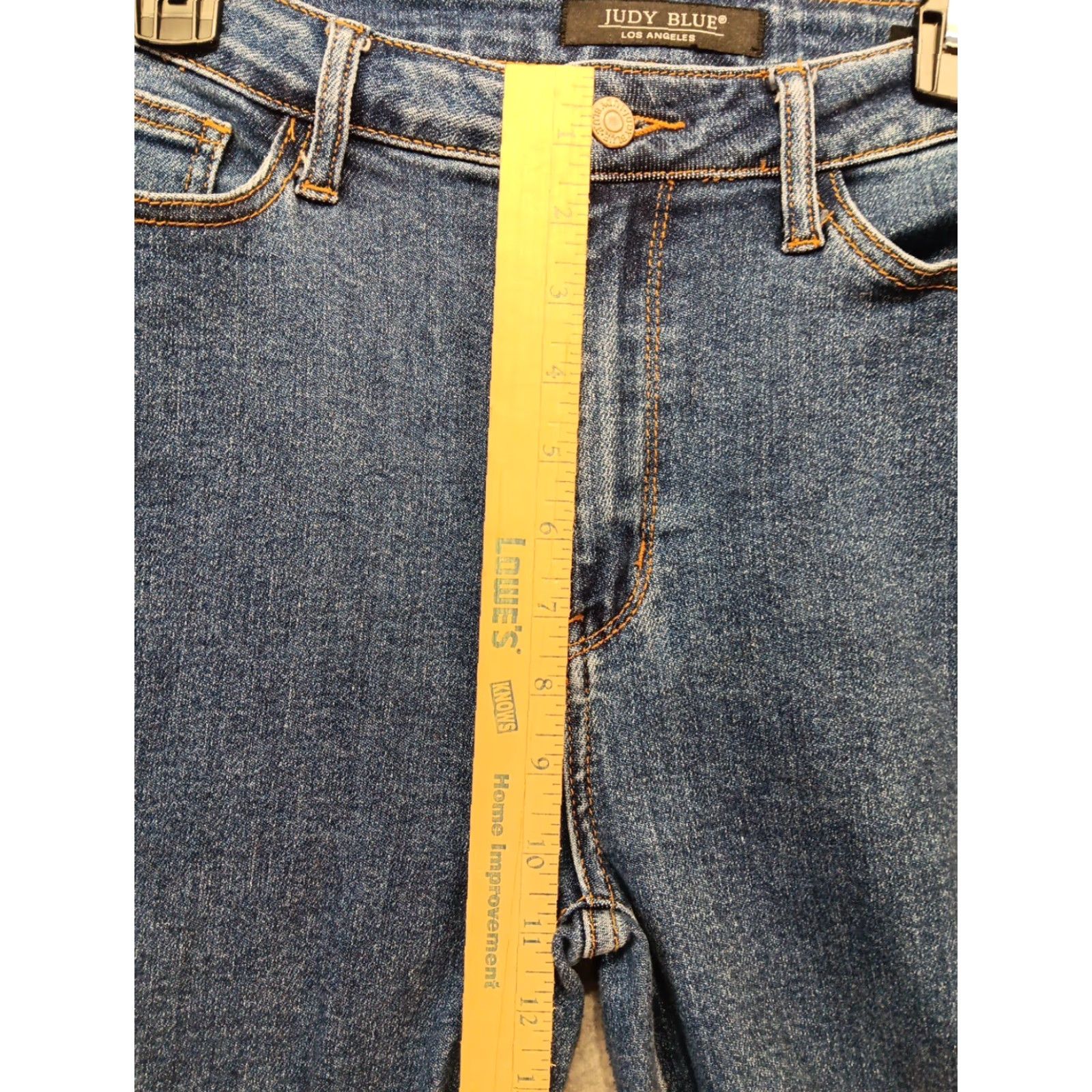 Vintage Judy Blue Jeans Skinny Fit High Rise Womens 31x27 Blue Denim Stretch 5-Pocket Zipper Button Jeans Size 24" / US 00 / IT 34 - 6 Thumbnail